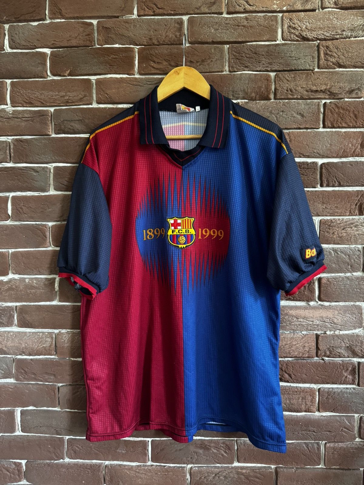 Retro newest Barcelona 100th Anniversary Version Football Shirt Home 1:1 1899/1900