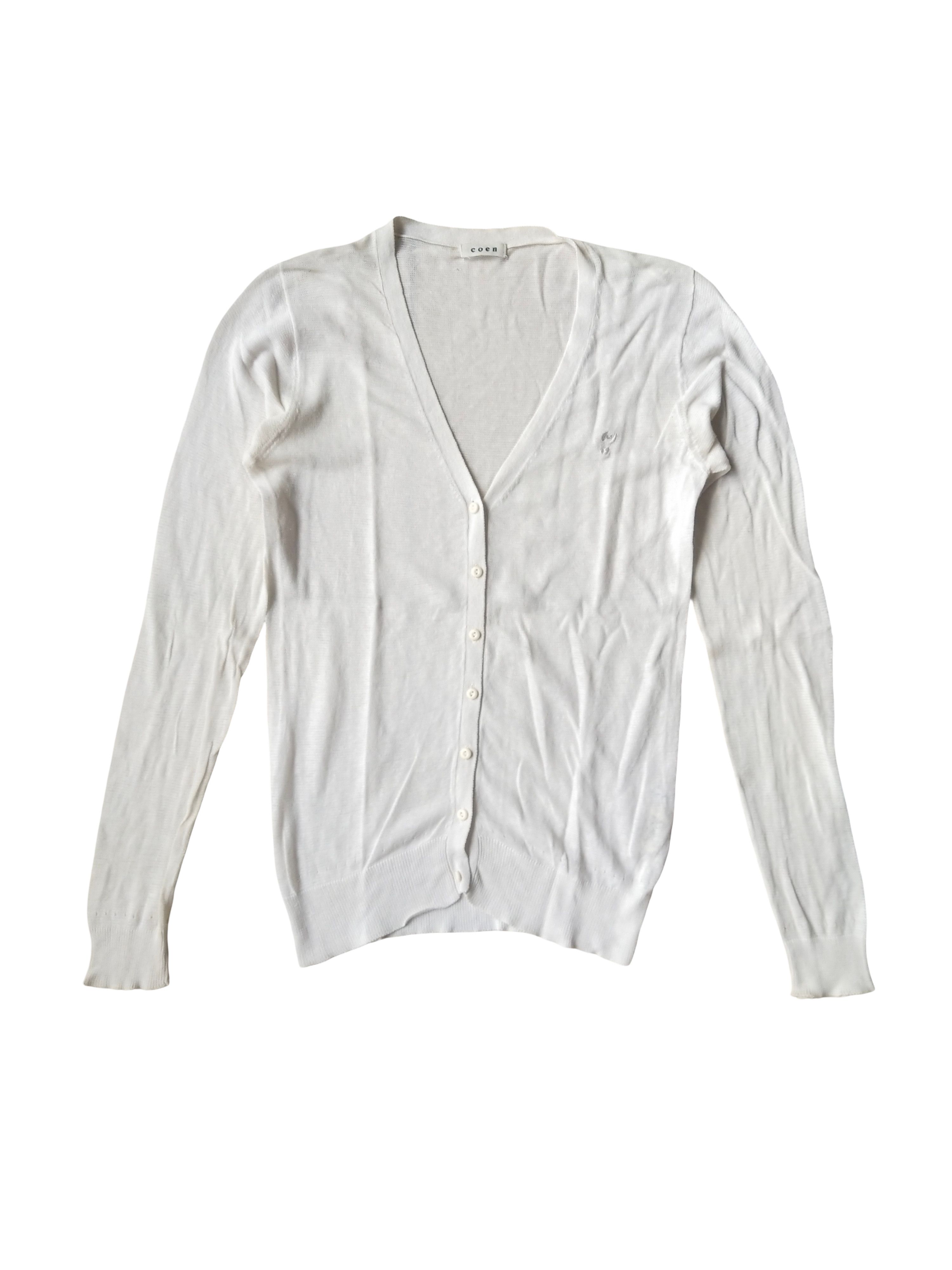 United Arrows Coen by United Arrows Linen Blend Cardigan Size L / US 10 / IT 46 - 1 Thumbnail