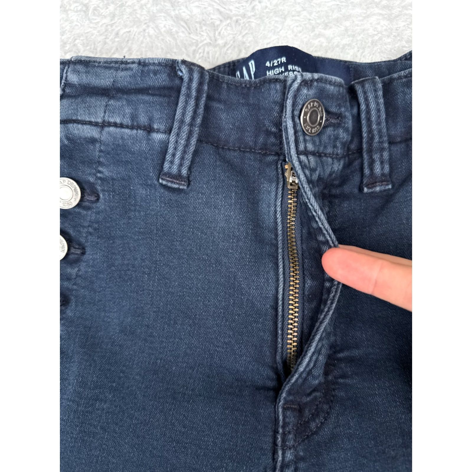Gap Gap Jeans Womens 4 Blue Denim High Rise Jegging 26x26 Regular - 5-Pocket Cotton Blend Casual Classic Gap 1969 Womens Jeans Size 27" / US 4 / IT 40 - 5 Thumbnail