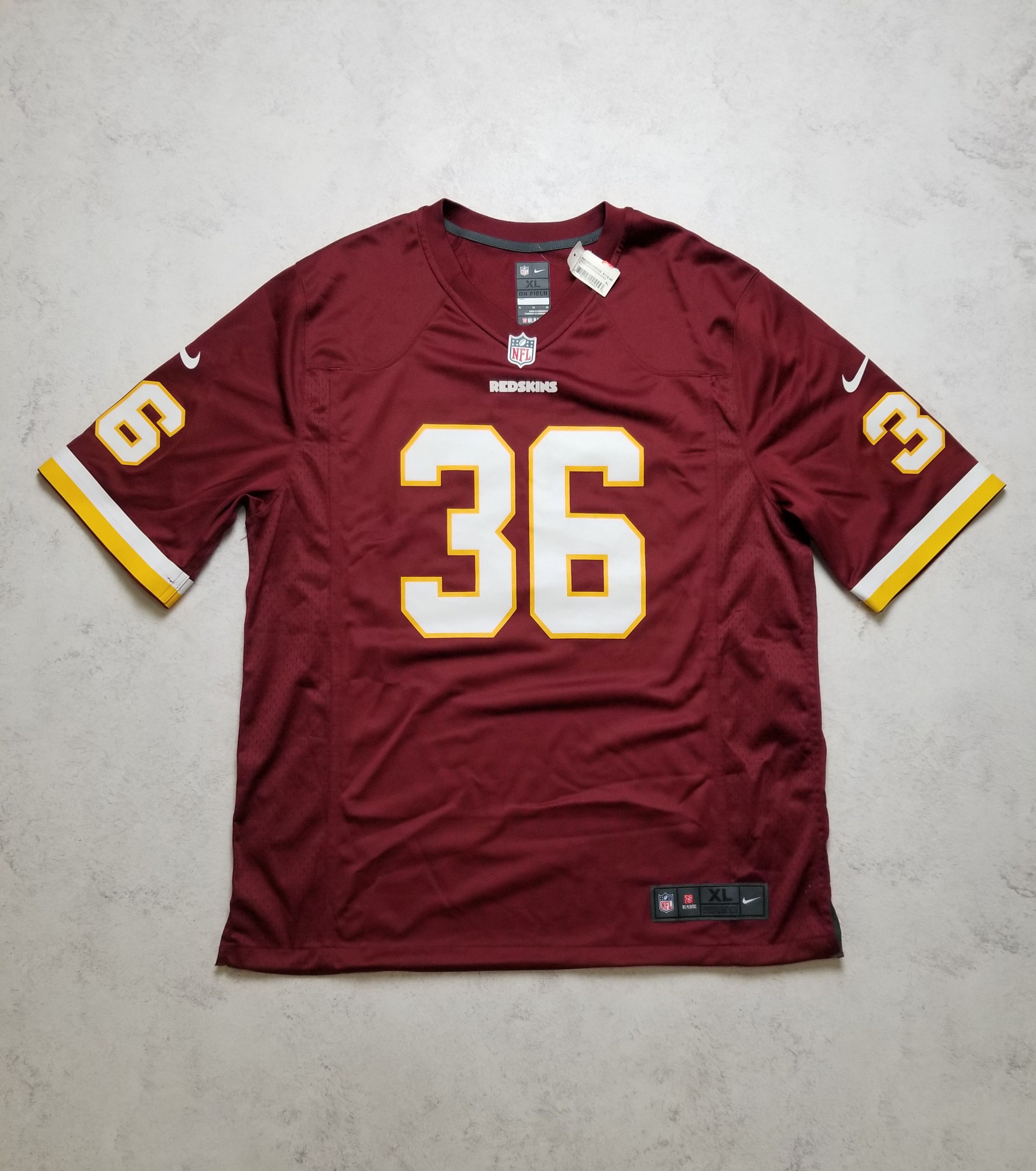 Nike Nike Washington Redskins Swearinger #36 Burgundy NFL Jersey Size US XL / EU 56 / 4 - 1 Thumbnail