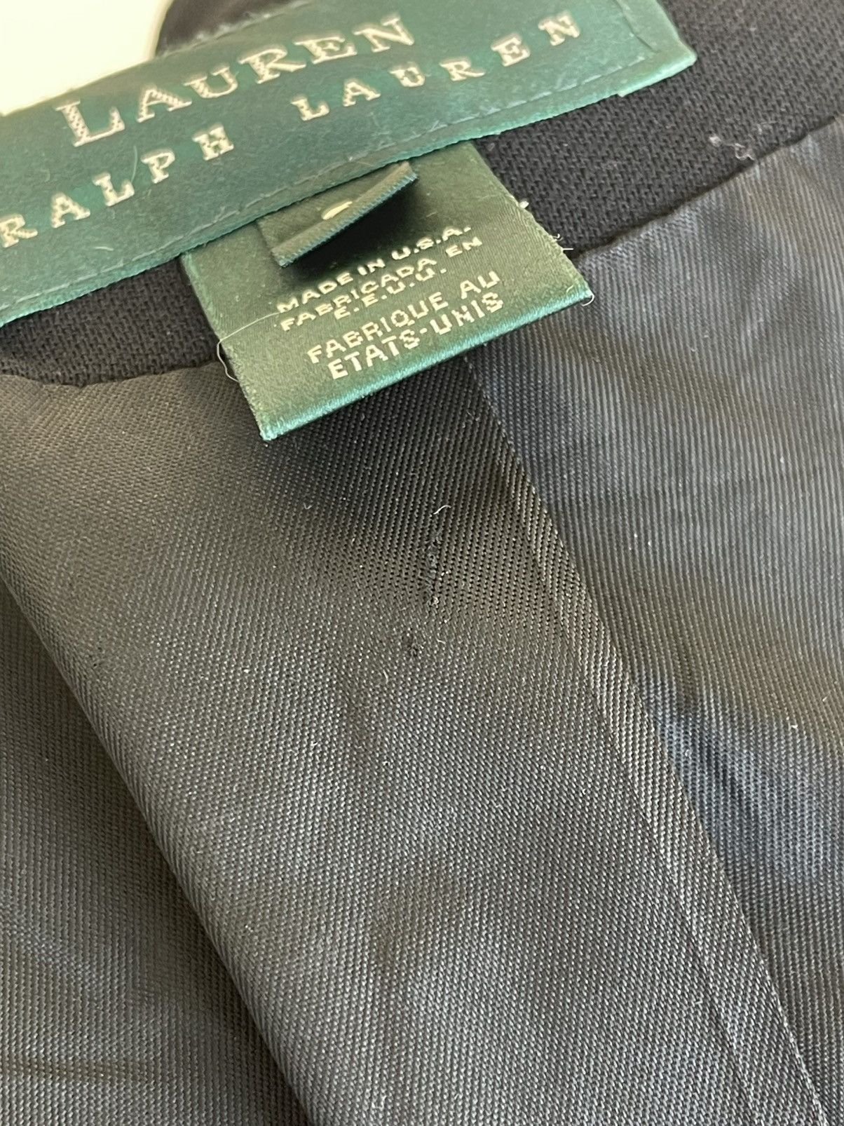 Lauren Ralph Lauren LRL Crown Crest Logo Double Breasted Wool Blazer Jacket 90s Size M / US 6-8 / IT 42-44 - 10 Thumbnail