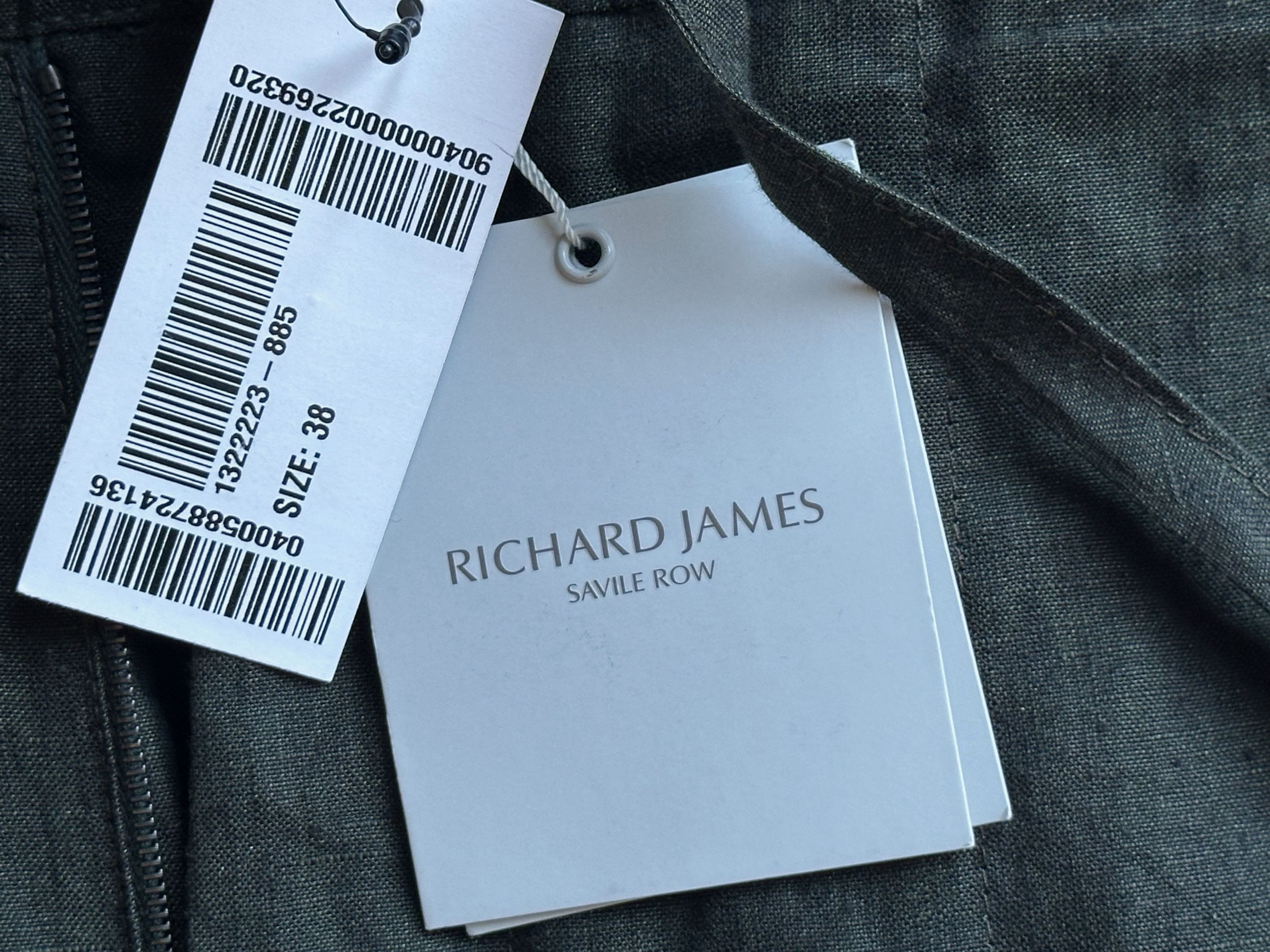 Richard James Richard James Linen Drawstring Pants - Green - 38R (NWT) Size US 38 / EU 54 - 2 Thumbnail