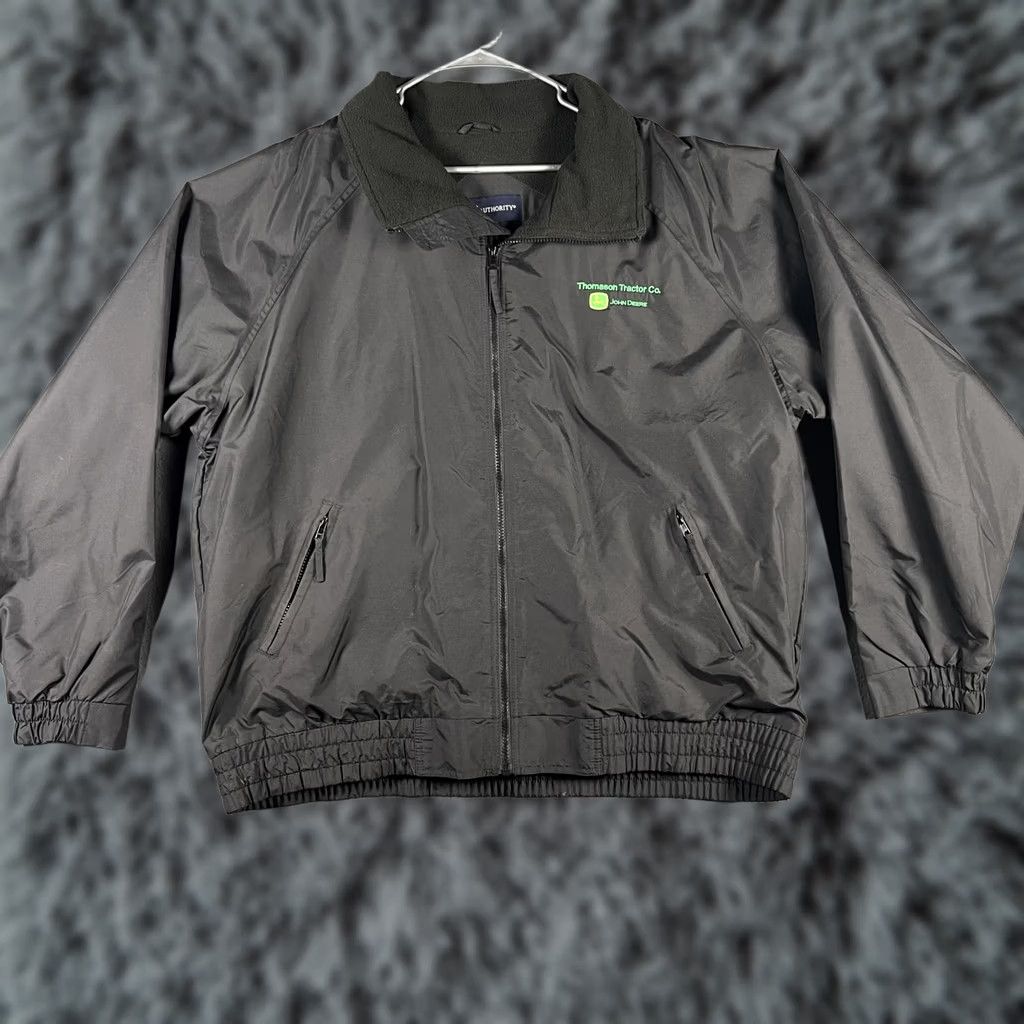 Port Authority Port Authority Jacket Mens 2XL Black Windbreaker Lined Pockets Full Zip Elastic Cuffs Logo Zipper Outdoor Workwear Size US XXL / EU 58 / 5 - 1 Thumbnail