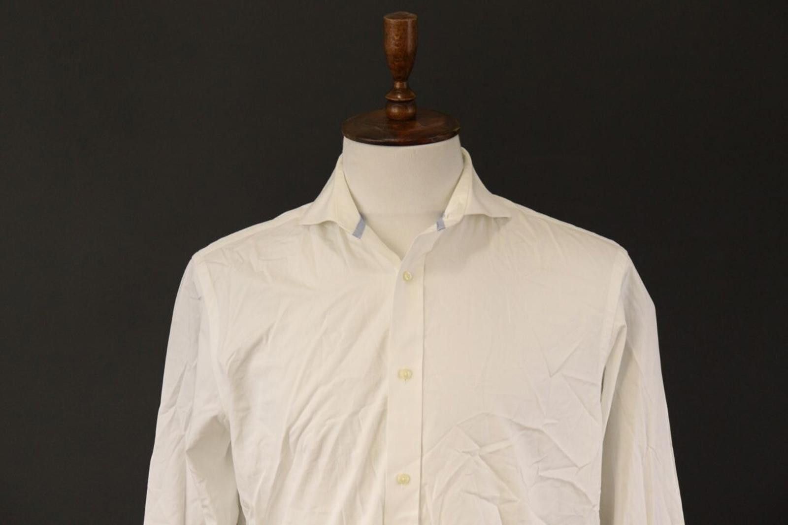 Designer Hackett London Italian Finest Cotton Shirt Size 41 / 16 Size US M / EU 48-50 / 2 - 2 Thumbnail