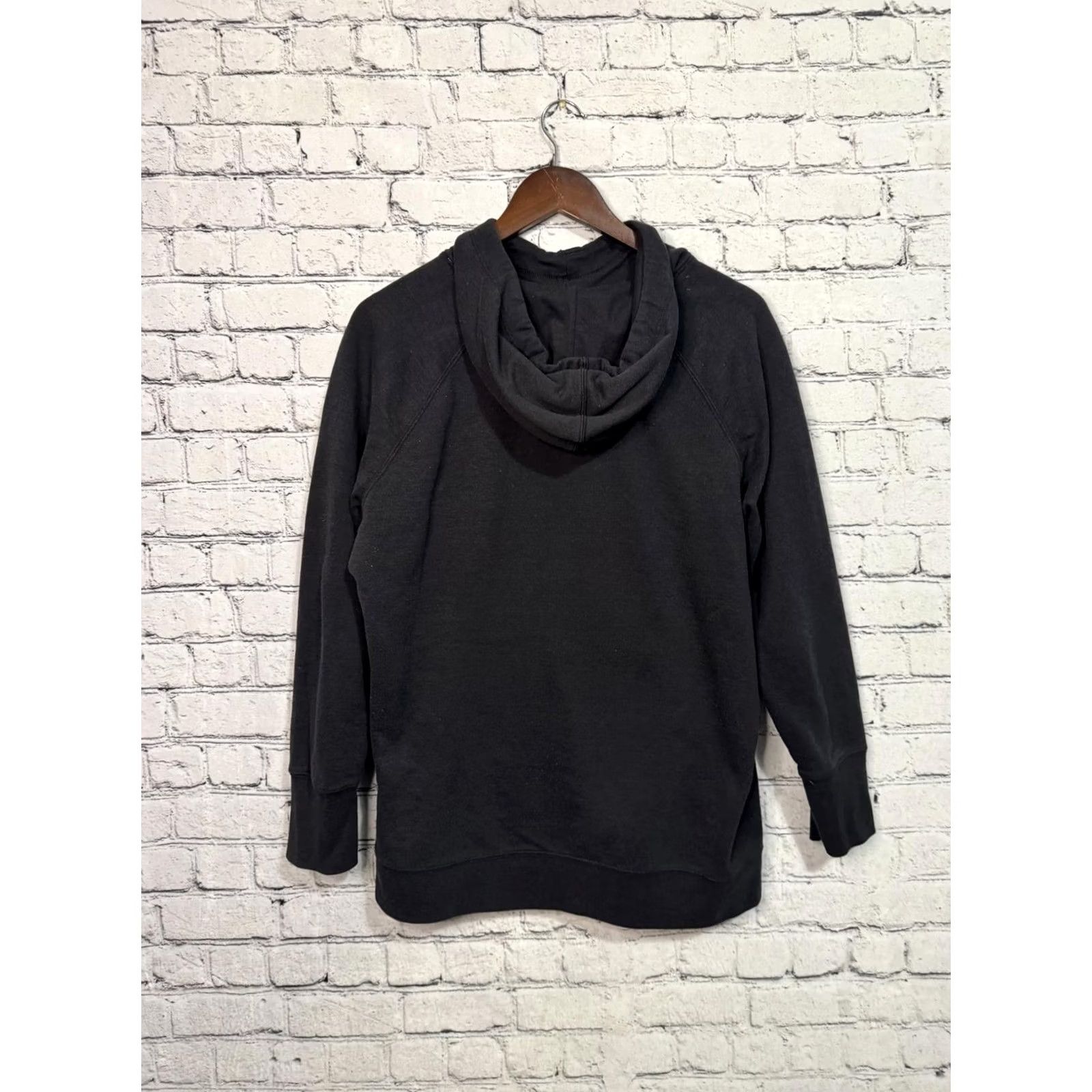 Champion Champion Hoodie Black Sweatshirt XL Women - Regular Fit, Crew Neck, Long Sleeve, Kangaroo Pocket, Solid, Authentic Athleticwear Size XL / US 12-14 / IT 48-50 - 4 Thumbnail