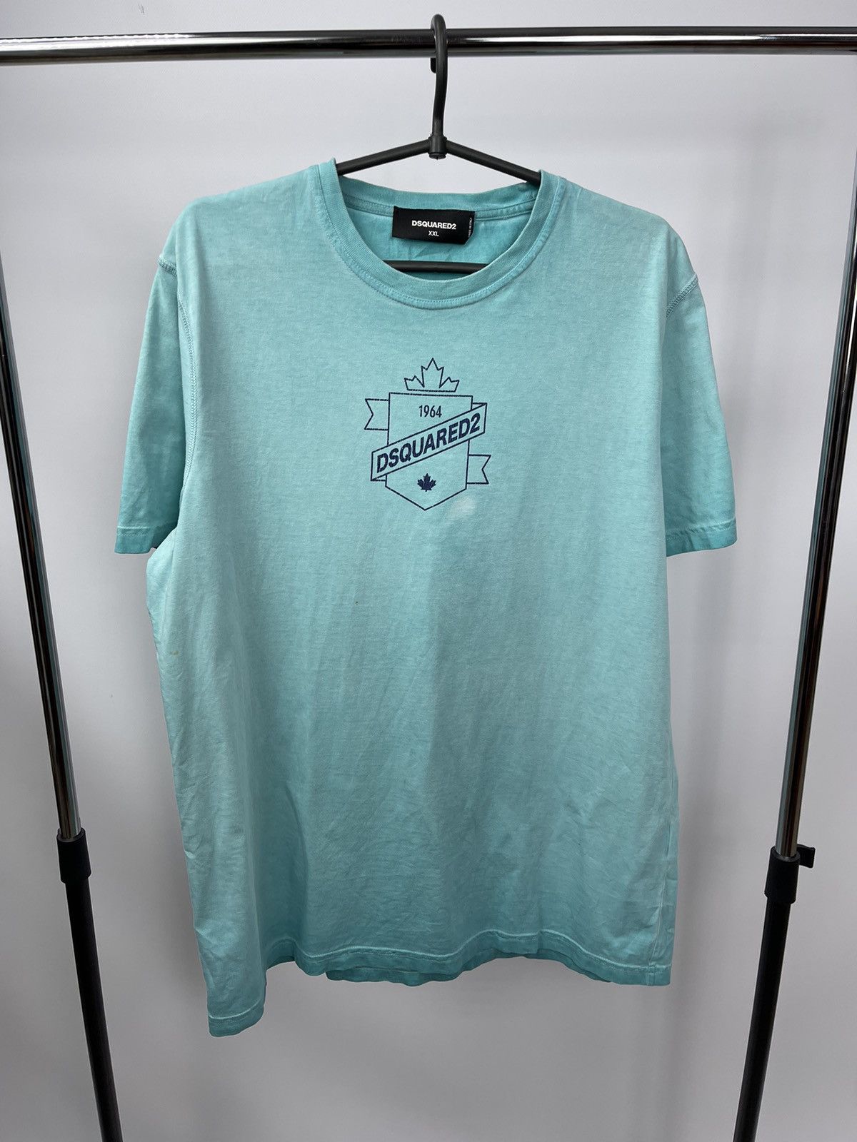 Dsquared2 Dsquared2 T-Shirt Size XXL Green Central Logo Made in Italy Size US XXL / EU 58 / 5 - 1 Thumbnail