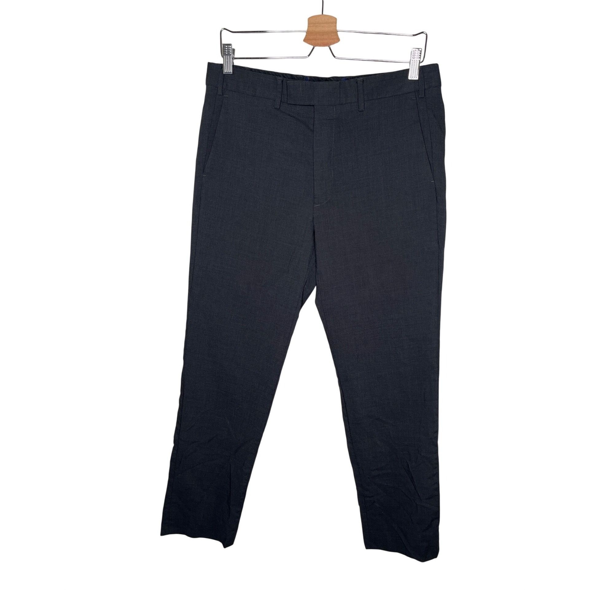 Louis Vuitton Louis Vuitton Uniforms Charcoal Black Virgin Wool Cigaret Tr Size US 33 - 1 Thumbnail