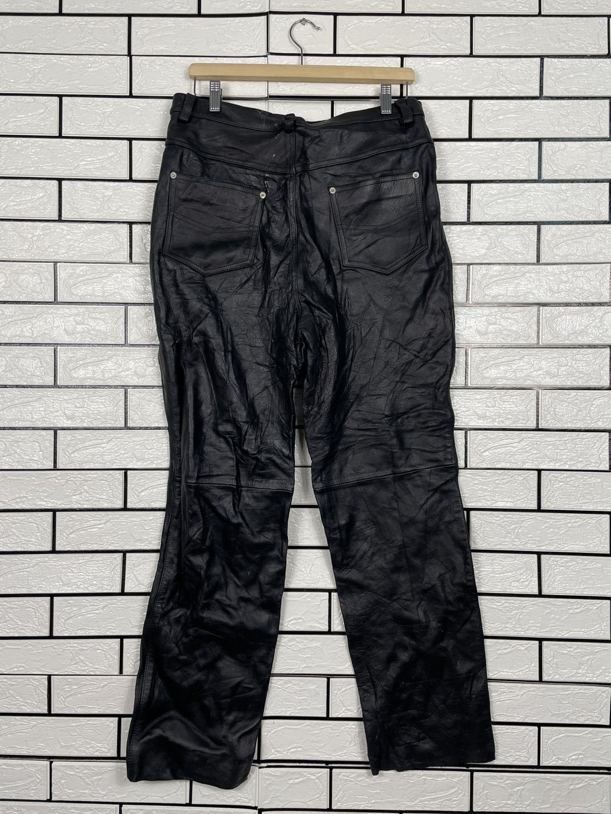 Japanese Brand Scare Teht Motorcycle Biker Leather Pant Size US 32 / EU 48 - 7 Thumbnail