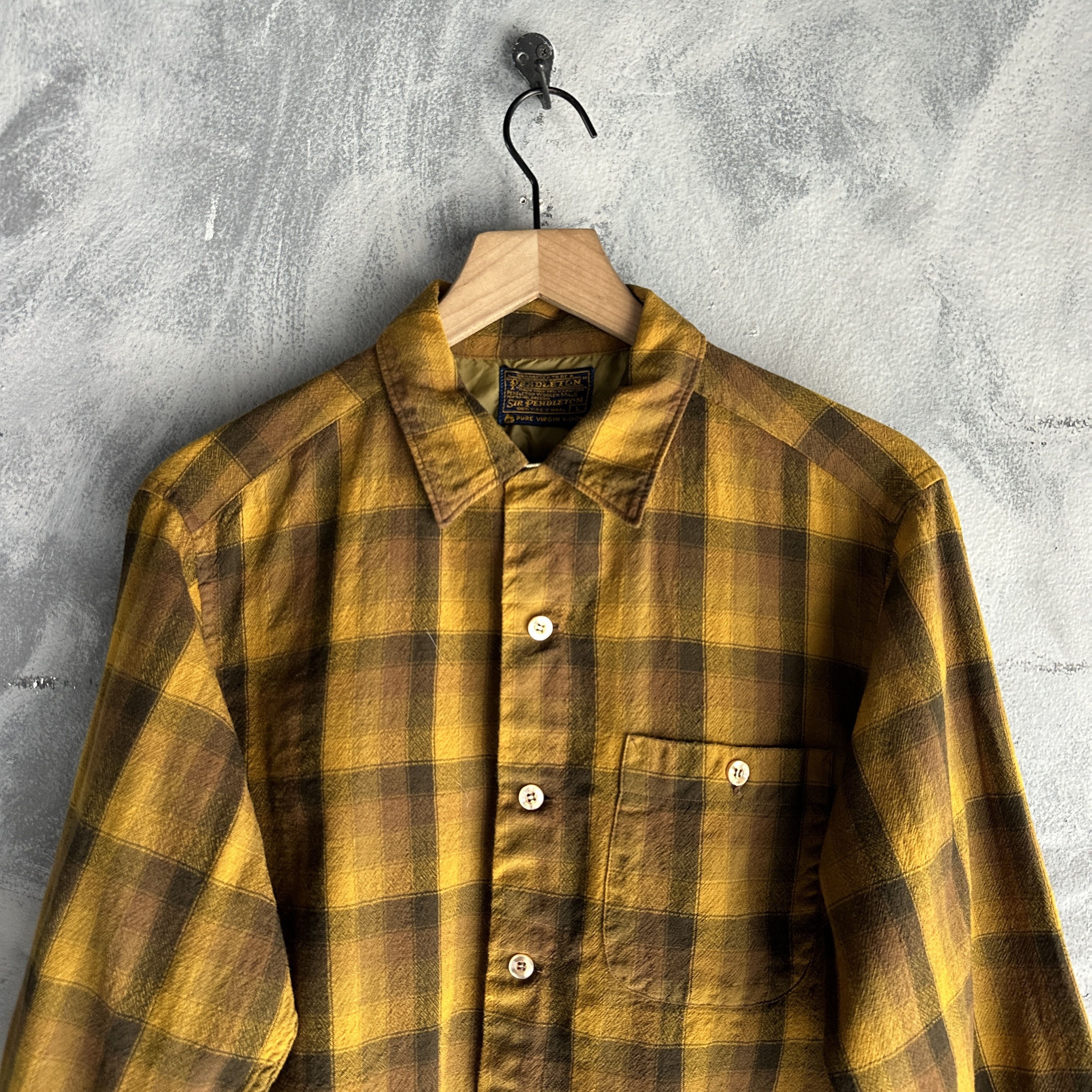 Pendleton True Vtg Pendleton Plaid Loop Collar Board Shirt Mens 60’s Size US L / EU 52-54 / 3 - 2 Thumbnail