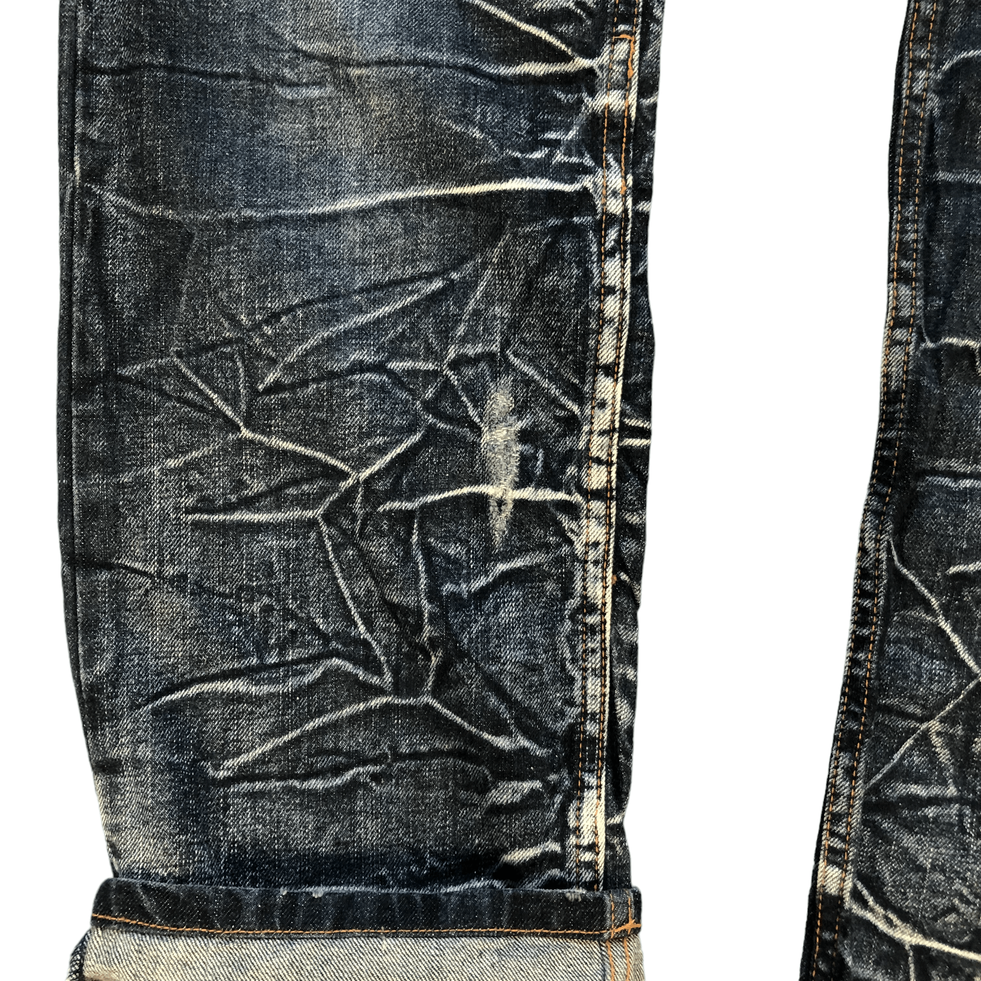 Japanese Brand NYLOUS LIMITED EDITION DOUBLE WAIST DENIM PANTS #5977-216 Size US 32 / EU 48 - 11 Thumbnail