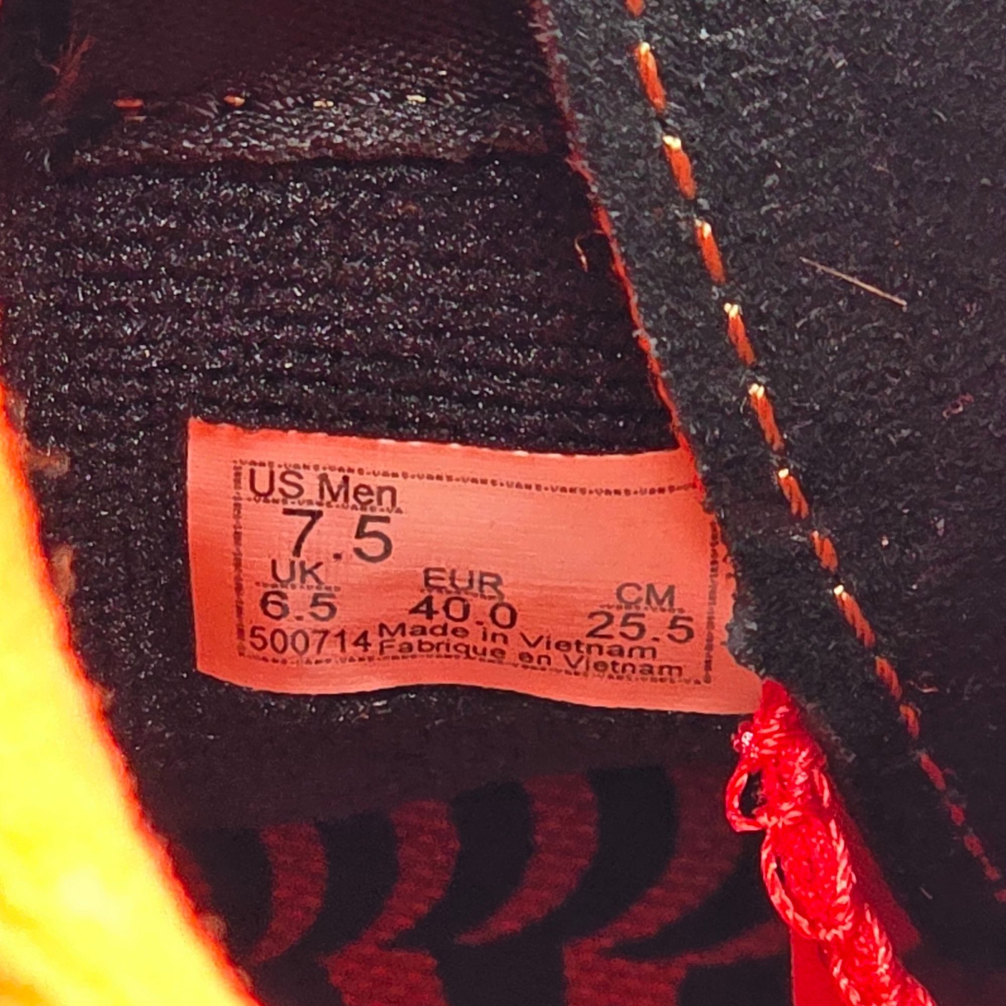 Vans Vans Sk8-Hi Reissue X Spitfire Wheels Mens Size 7.5 Black Re Size US 7.5 / EU 40-41 - 7 Thumbnail