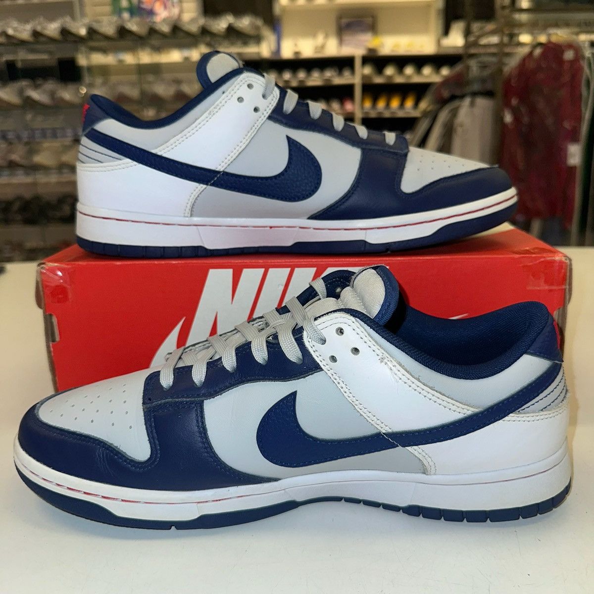 Nike Size 11.5 - Nike Dunk Low Retro 75th Anniversary Nets Size US 11.5 / EU 44-45 - 2 Thumbnail