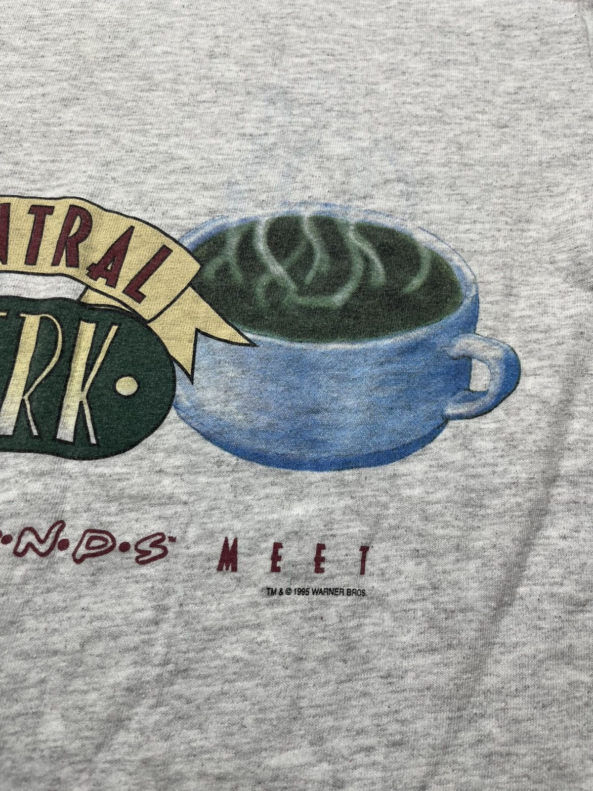 Warner Bros VTG 90s Friends Central Perk Coffee T Shirt Warner Bros Sz S Size US S / EU 44-46 / 1 - 11 Thumbnail