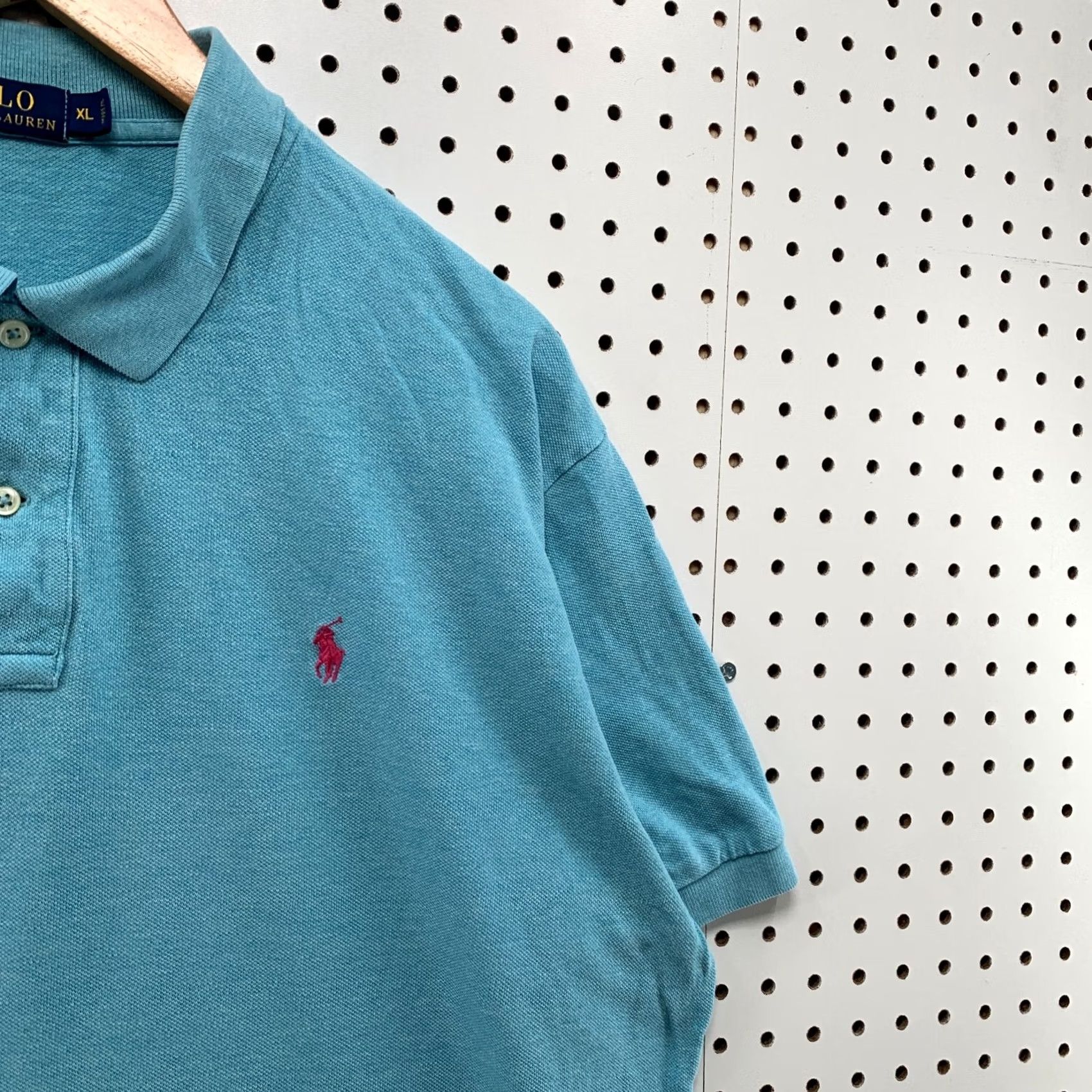 Polo Ralph Lauren Polo Ralph Lauren Shirt Mens XL Blue Pink Pony Short Sleeve Collared 26.5x29 Size US XL / EU 56 / 4 - 7 Thumbnail