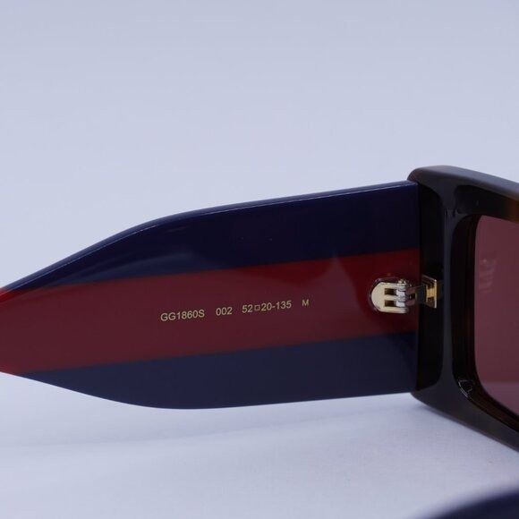 Gucci 🕶️ New Gucci GG1860S 002 Sunglasses - Havana/Blue/Red Frame Size ONE SIZE - 6 Thumbnail