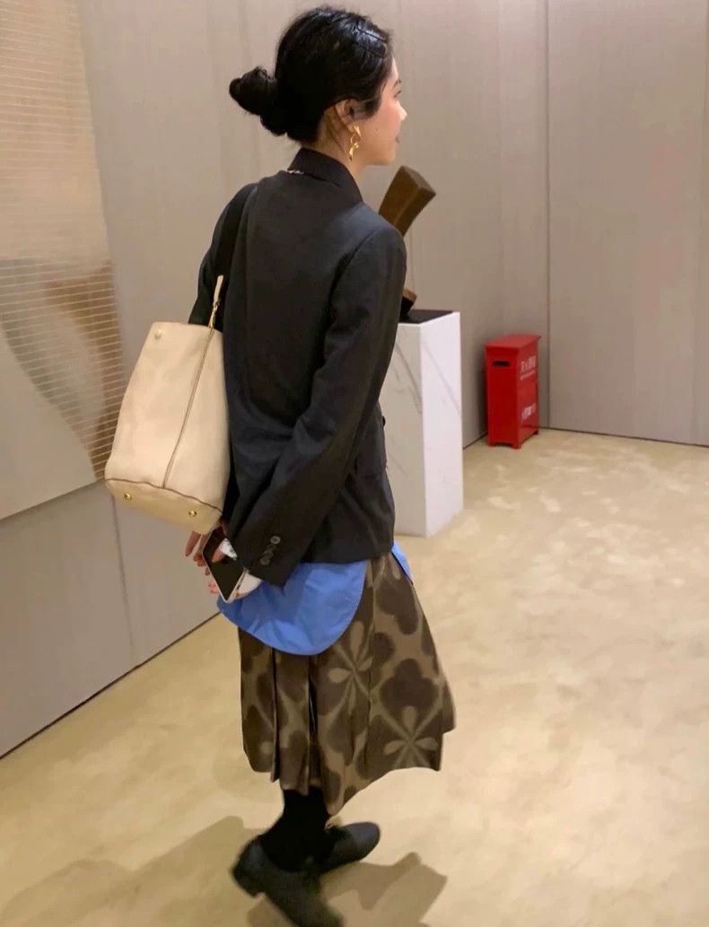 Dries Van Noten dries van noten size:36 Geometric printed silk half skirt 2 Size 31" - 1 Thumbnail