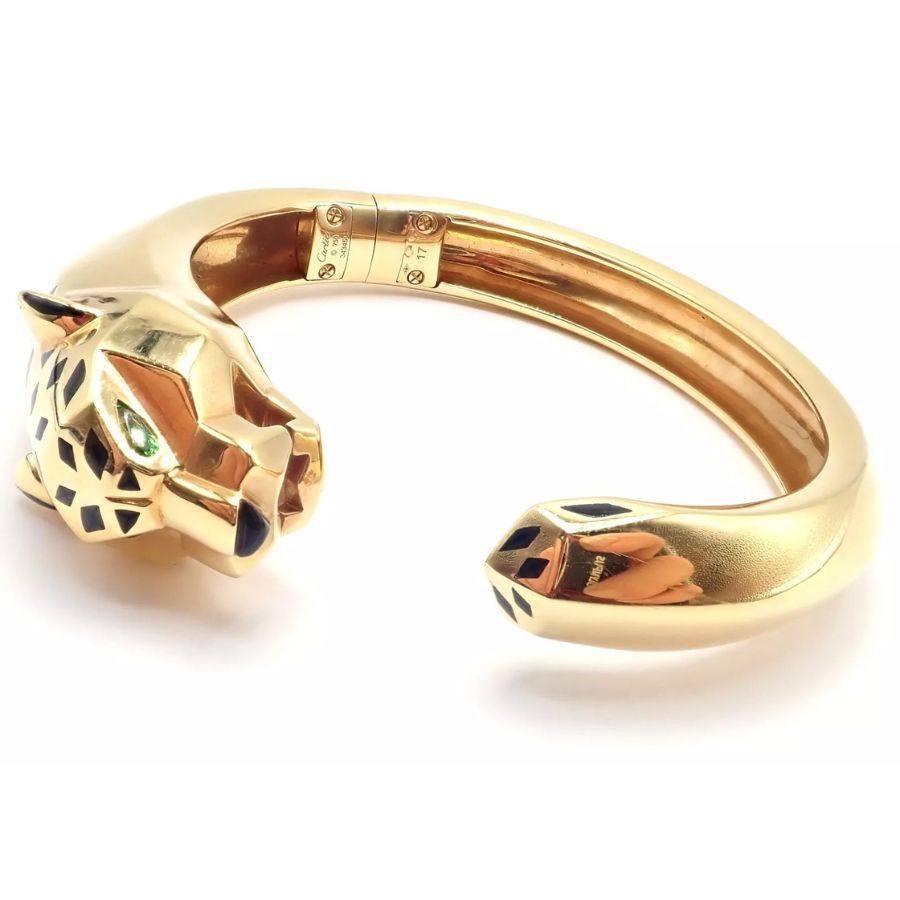 Cartier Cartier Panther Panthere 18k Yellow Gold Cuff Bracelet Size ONE SIZE - 6 Thumbnail