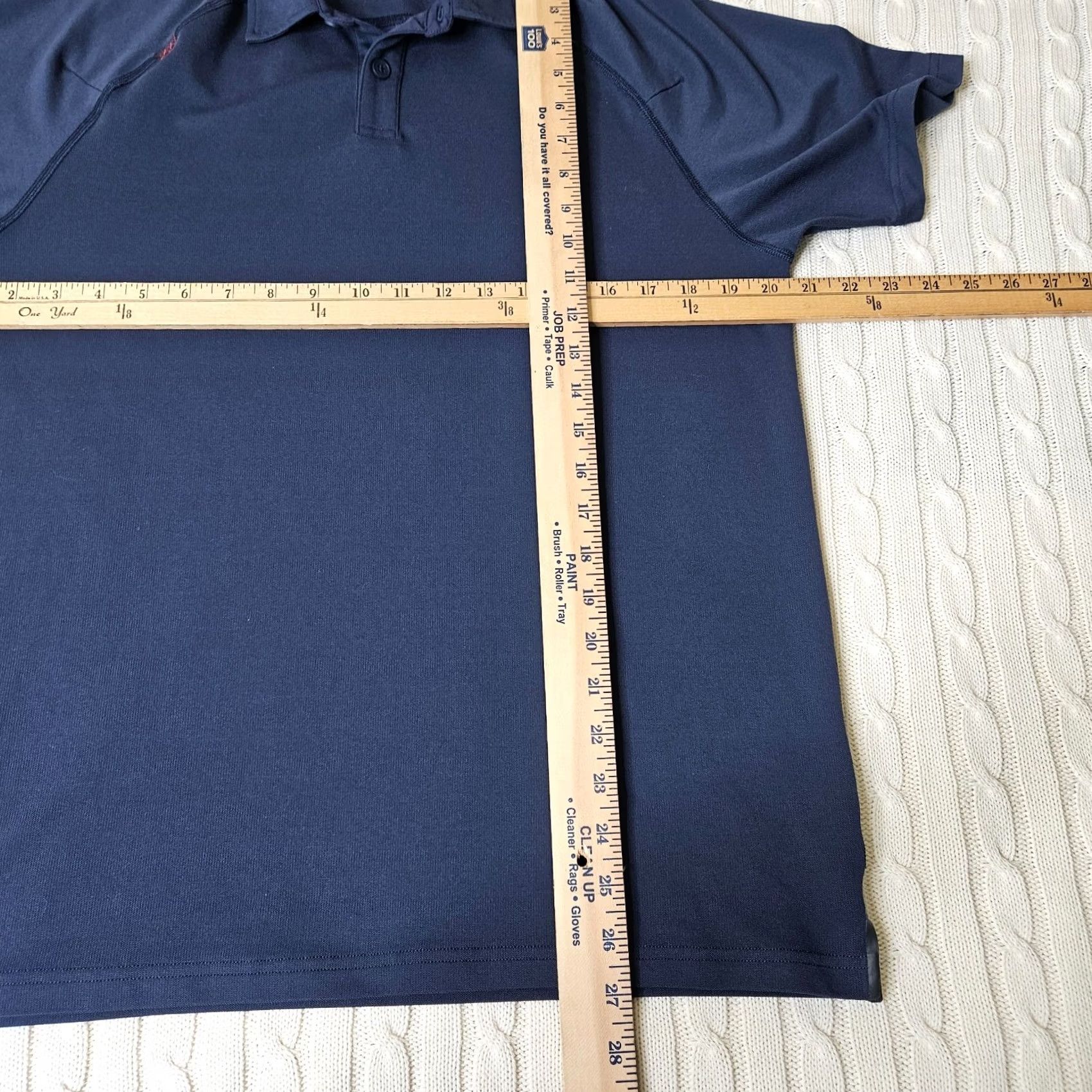 Rhone Rhone Men's Polo Shirt Dark Navy Blue 1/4 Button Up Size M Short Sleeve Logo Pattern Solid Classic Sports Outdoor Shirt Mens Size US M / EU 48-50 / 2 - 5 Thumbnail