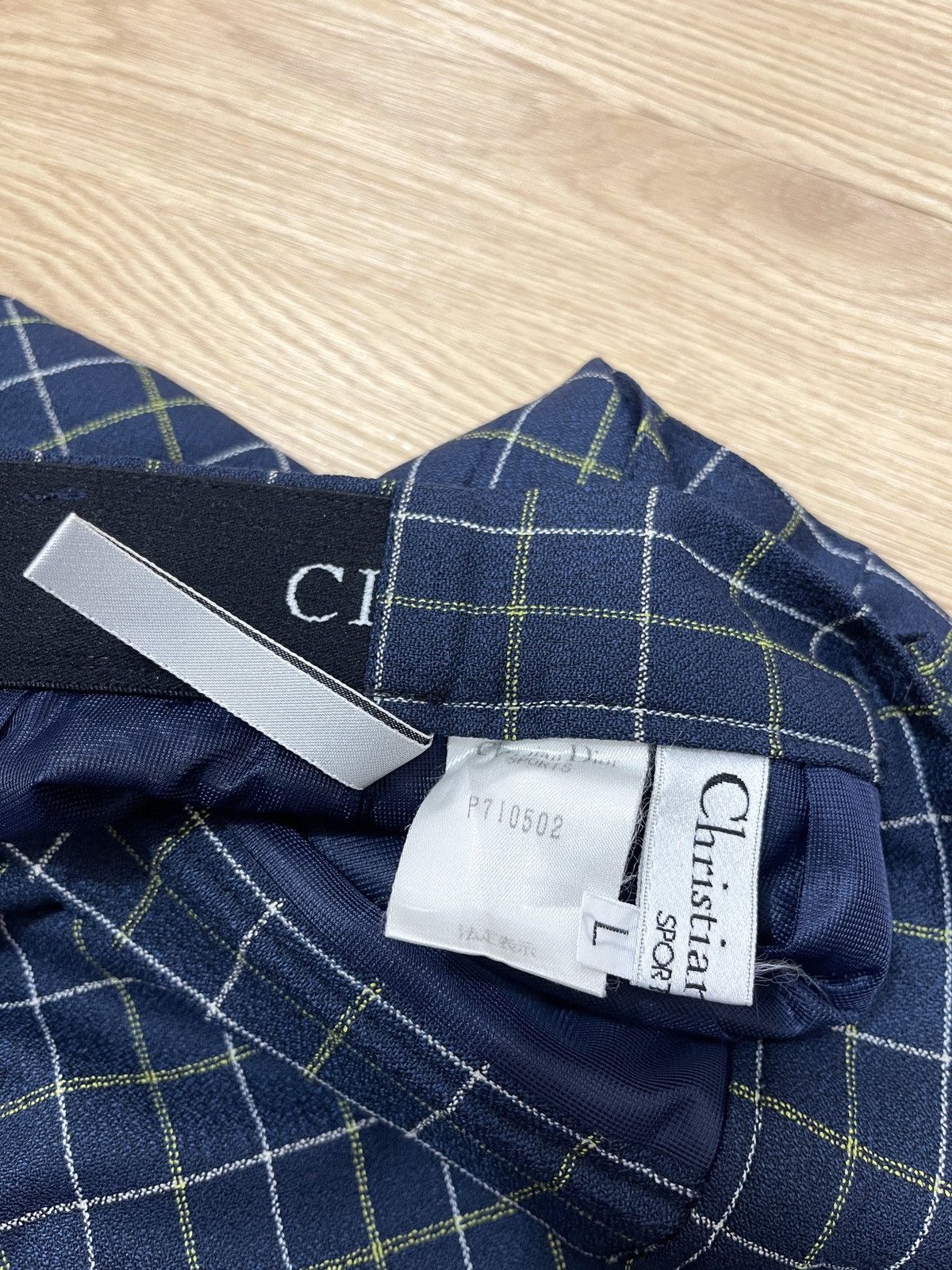 Dior 90s Christian Dior Sports Plaid Trouser Size US 27 - 9 Thumbnail