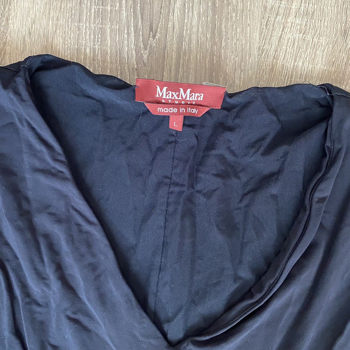 Vintage Vintage Max Mara Made in Italy Dress Black Size L / US 10 / IT 46 - 3 Thumbnail