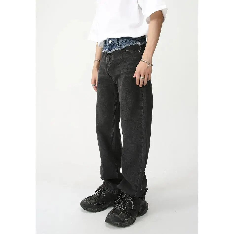 Japanese Brand Retro loose wide leg patchwork jeans Size US 32 / EU 48 - 2 Thumbnail