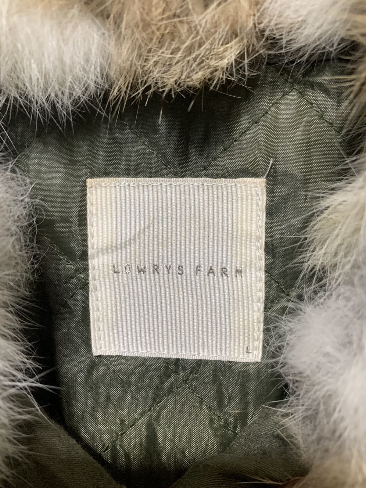 If Six Was Nine × LOWRYS FARM × Le Grande Bleu (L.G.B.) 2000s Lowrys Farm military green rabbit fur jacket Size US M / EU 48-50 / 2 - 14 Thumbnail