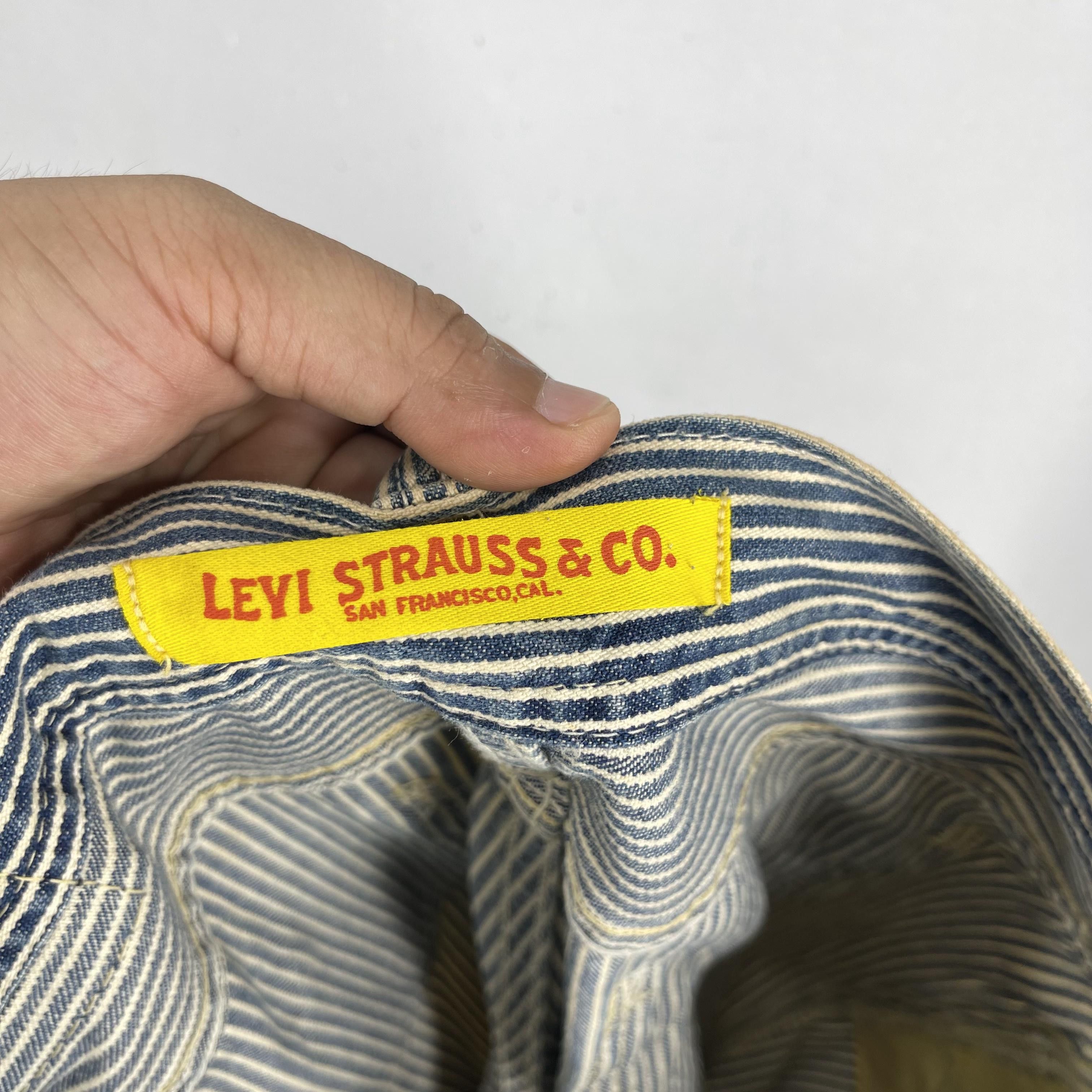 Jean × Levi's × Vintage W31 L32 Vintage Distressed Levis Hickory Stripes Pants Size 31" - 8 Thumbnail