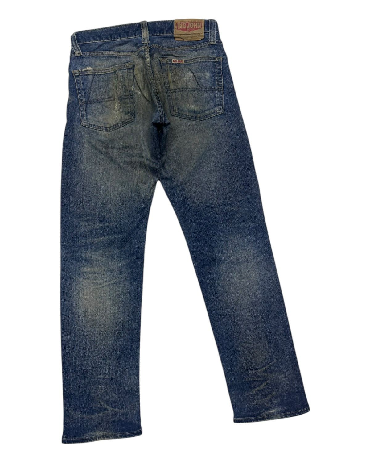 Big John × Japanese Brand × Jean VINTAGE BIG JOHN MADE IN JAPAN DISTRESSED DENIM JEANS Size US 30 / EU 46 - 6 Thumbnail