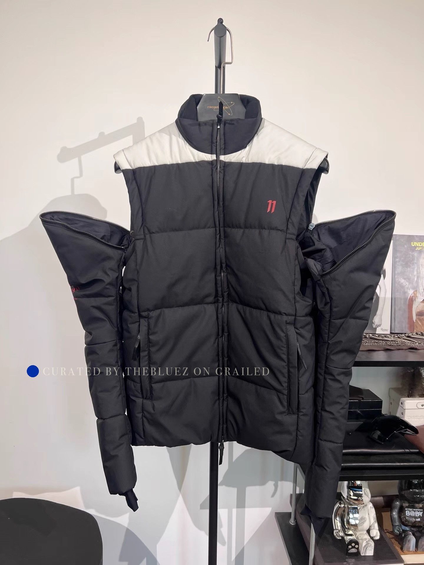 11 By Boris Bidjan Saberi Padded Jacket with Unique Print Size US S / EU 44-46 / 1 - 1 Thumbnail