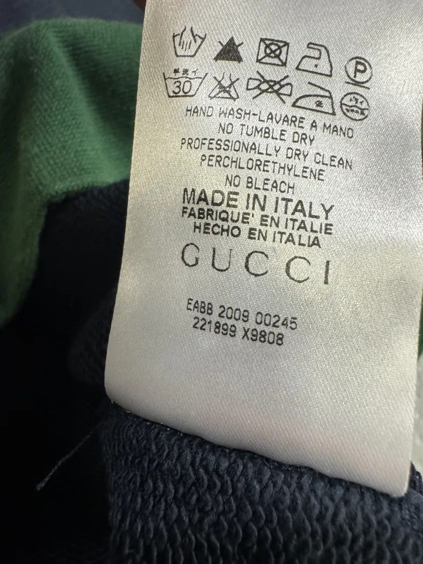 Designer × Gucci × Vintage AW2009 Gucci Navy Signature Hoodie Size US S / EU 44-46 / 1 - 7 Thumbnail