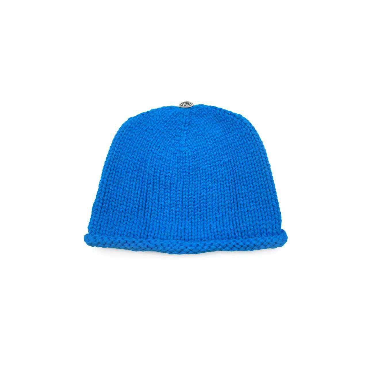 Chrome Hearts Chrome Hearts Cashmere Purple Cross Patch Blue Beanie Size ONE SIZE - 2 Thumbnail