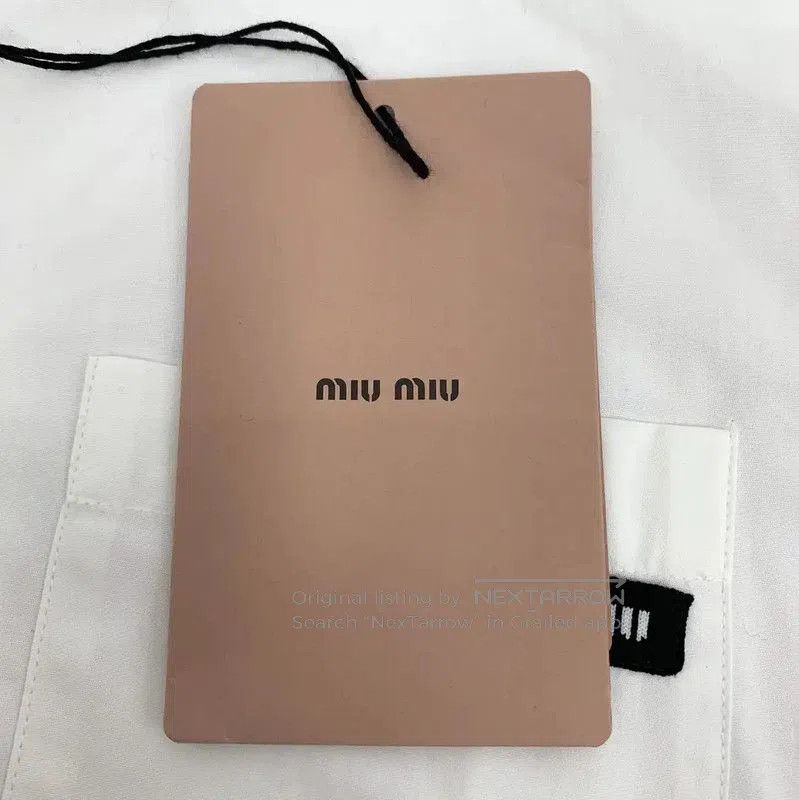 Miu Miu Miu Miu White Cotton Women's Shirt . Size S / US 4 / IT 40 - 9 Thumbnail