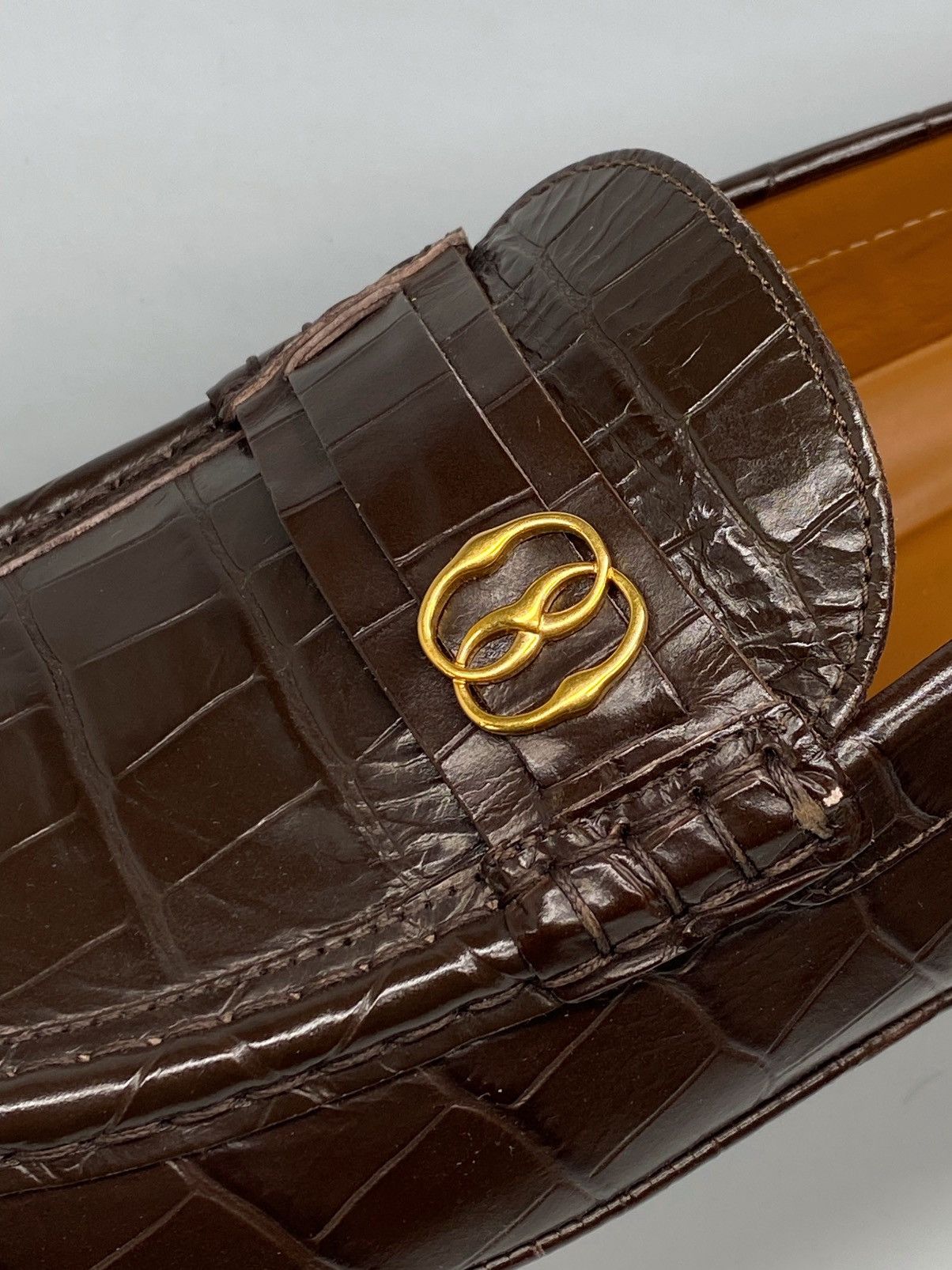 Bally Bally Keeper Croc-Embossed Leather Driving Loafers size 7.5 Size US 7.5 / EU 40-41 - 7 Thumbnail