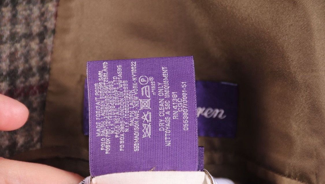Ralph Lauren Purple Label Ralph Lauren Purple Label Checked Cashmere Heavy Coat Size US L / EU 52-54 / 3 - 7 Thumbnail