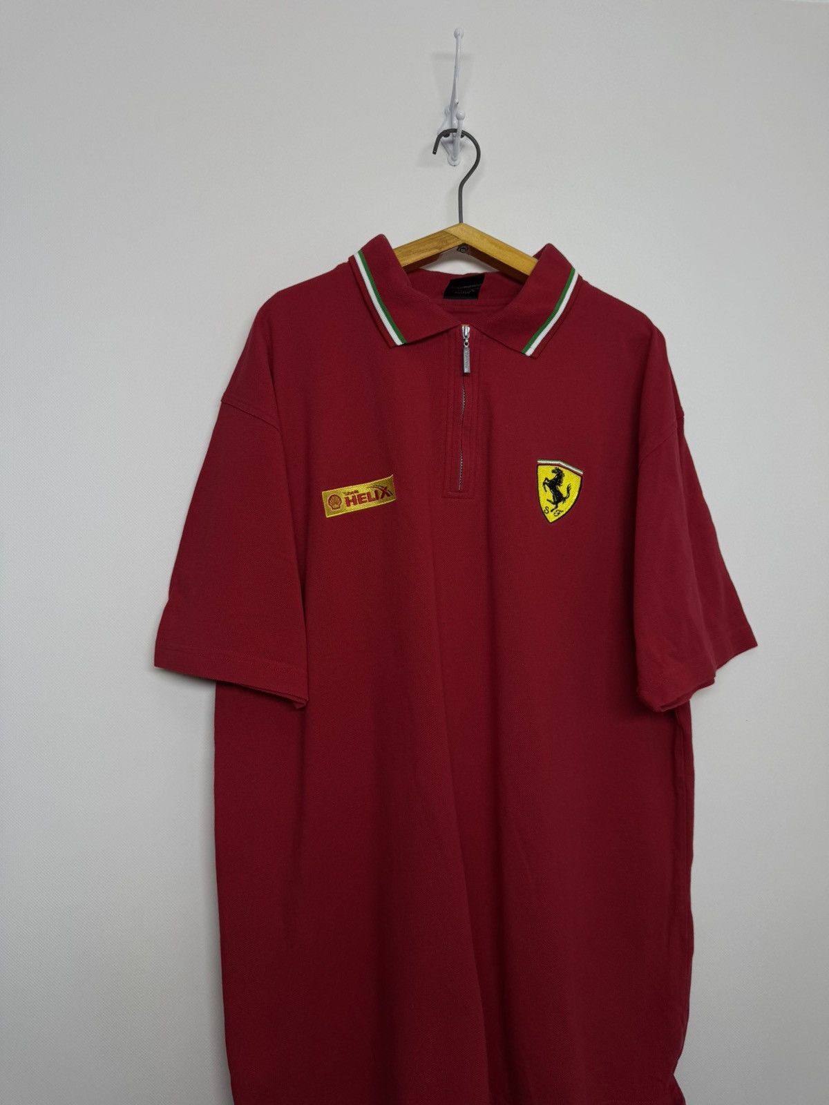 Ferrari Vintage Ferrari 90s Racing Polo Tee Motorsport F1 Rare Hype Size US XL / EU 56 / 4 - 1 Thumbnail