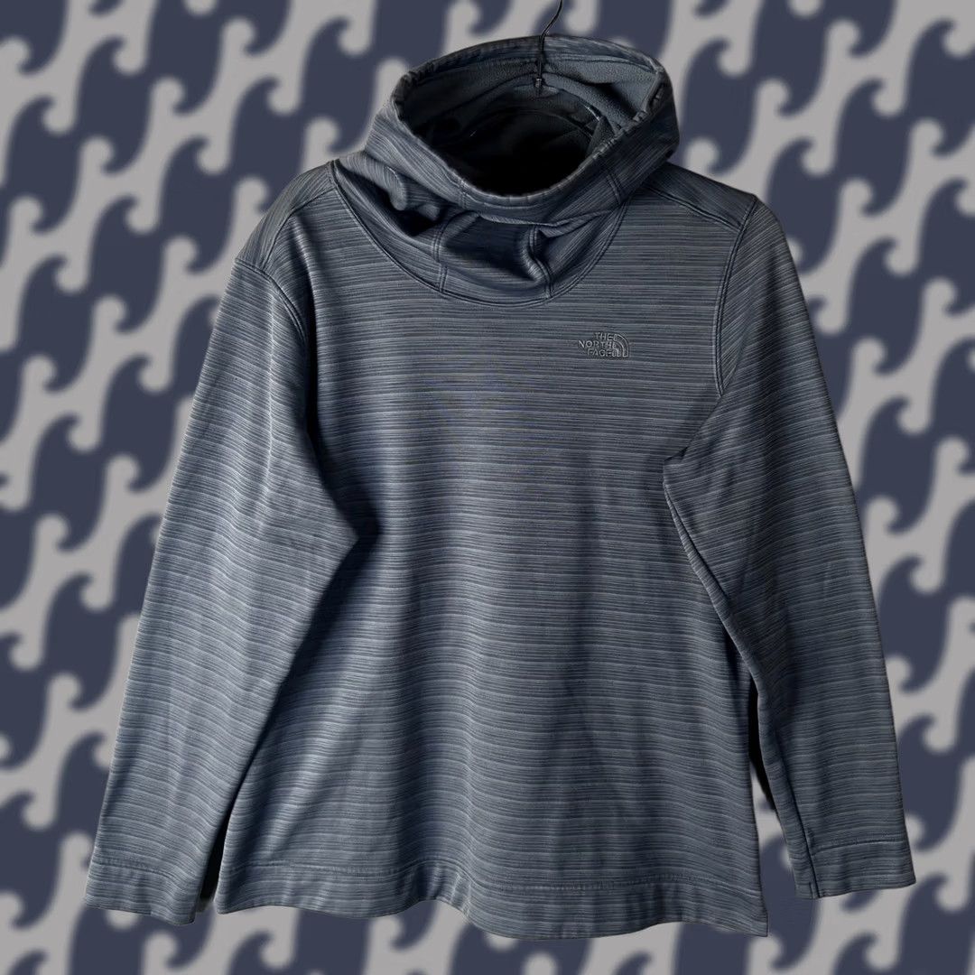 The North Face The North Face Womens XL Grey Space Dye Cowl Neck Fleece Pullover Sweatshirt Size XL / US 12-14 / IT 48-50 - 1 Thumbnail