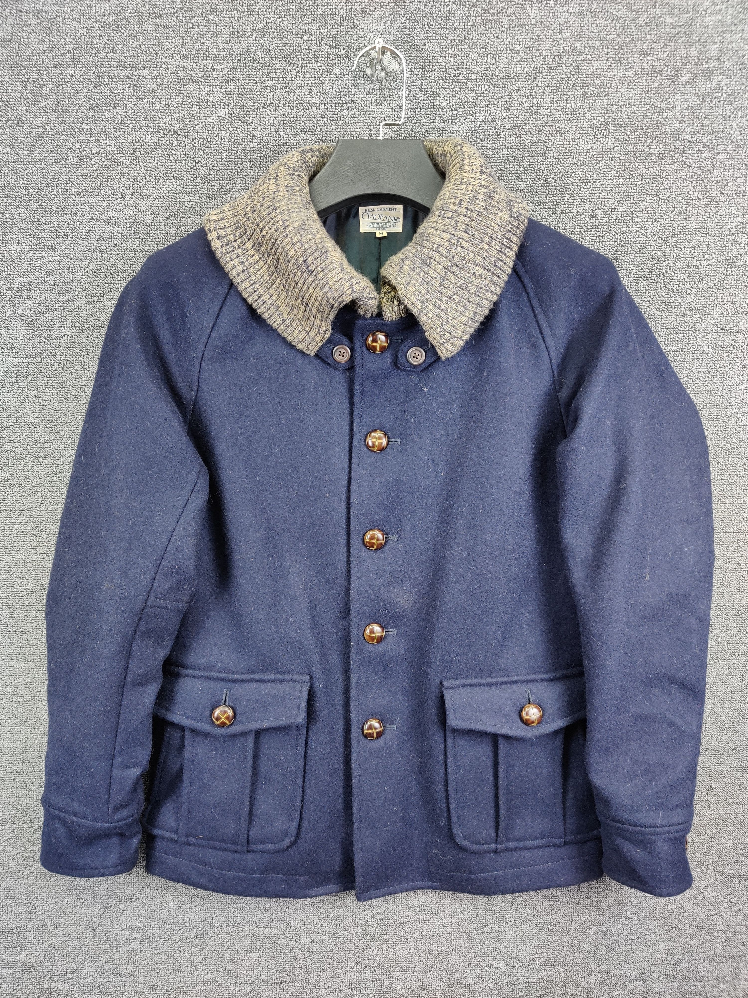 Ciaopanic Vintage Ciaopanic Shawl Collar Wool Single Breasted Coat Size US M / EU 48-50 / 2 - 1 Thumbnail