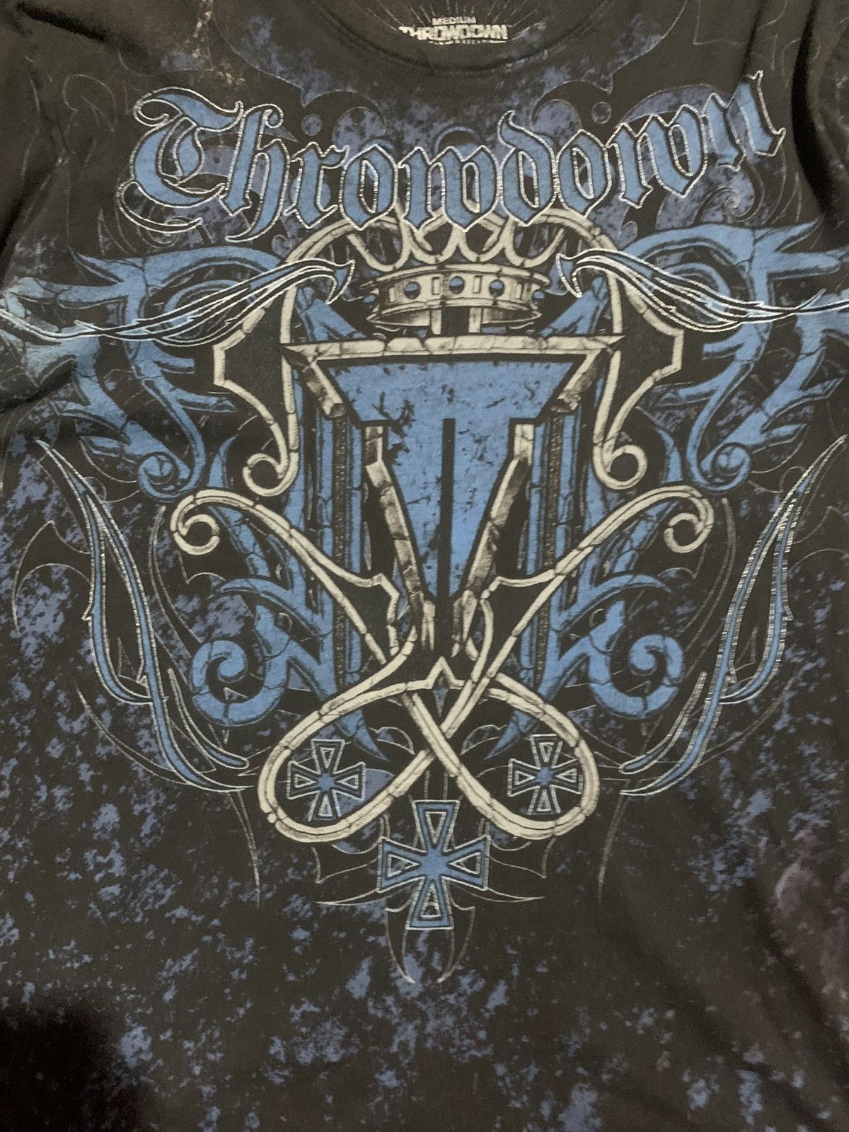 Affliction Black and blue Throdown Premium T-shirt Size US L / EU 52-54 / 3 - 2 Thumbnail