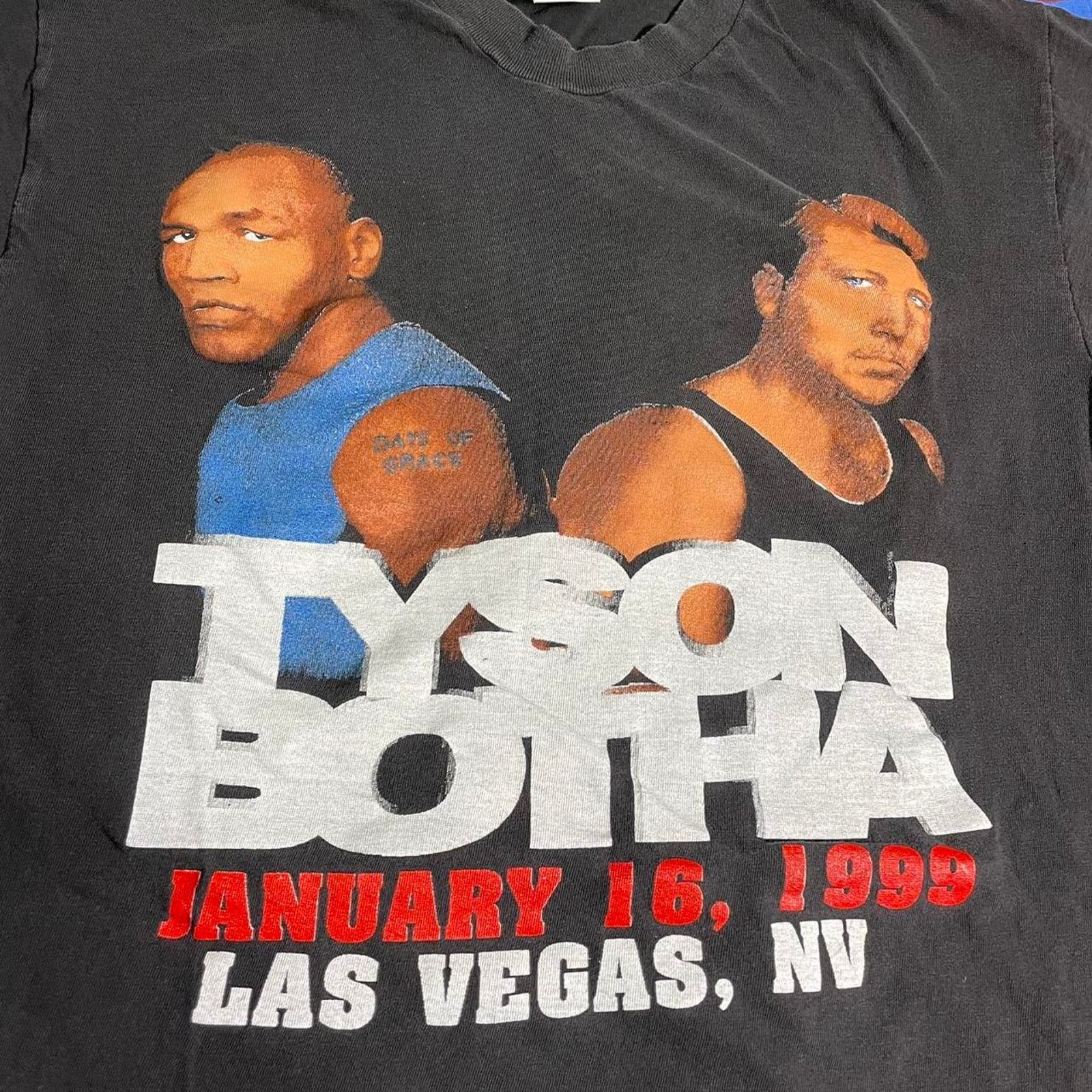 Vintage VTG 1999 Mike Tyson vs Francois Botha Boxing Parking Lot Tee Size US L / EU 52-54 / 3 - 3 Thumbnail