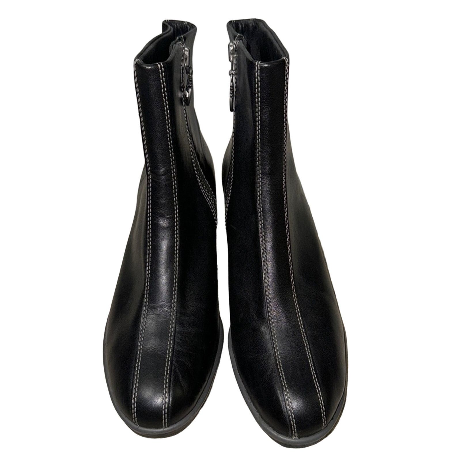 Timberland Timberland Leather Zip Wedge Ankle Boots Black Size 5.5 Size US 5.5 / IT 35.5 - 2 Thumbnail