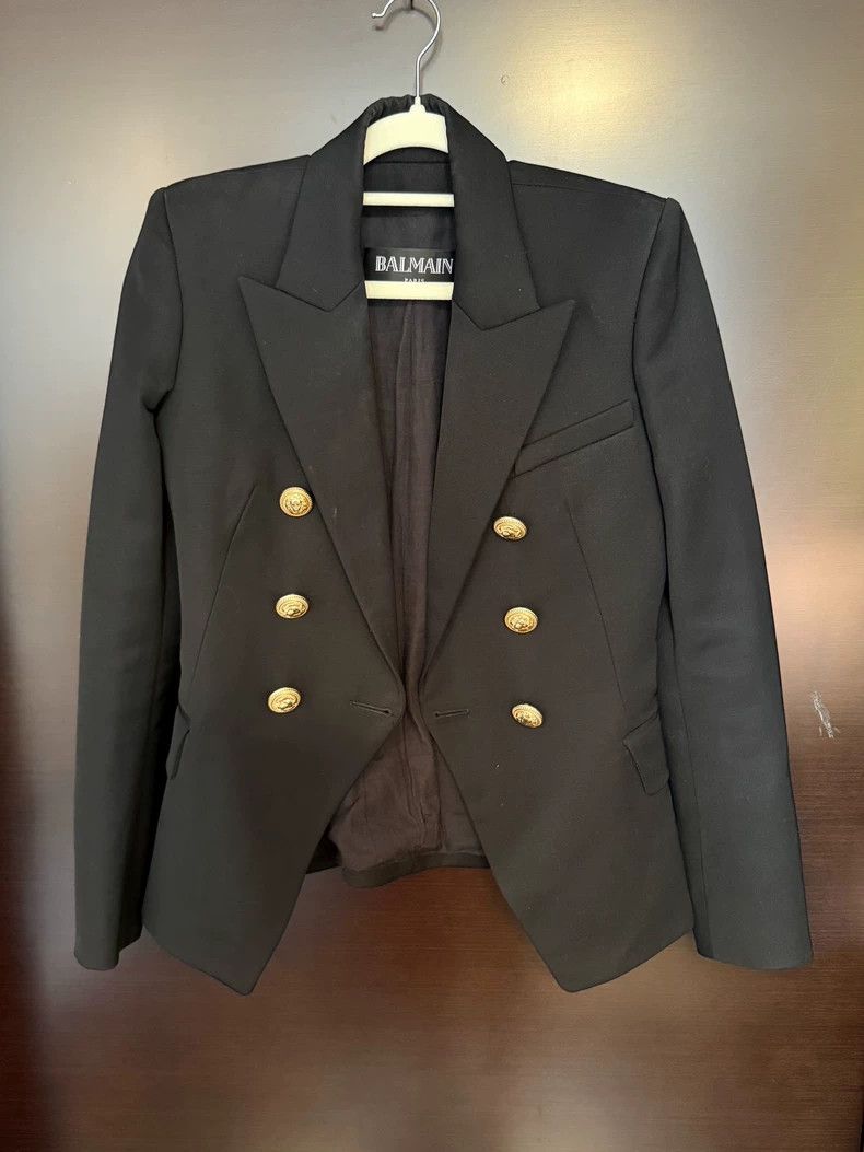 Balmain Classic Balmain Black Blazer Size US S / EU 44-46 / 1 - 1 Thumbnail