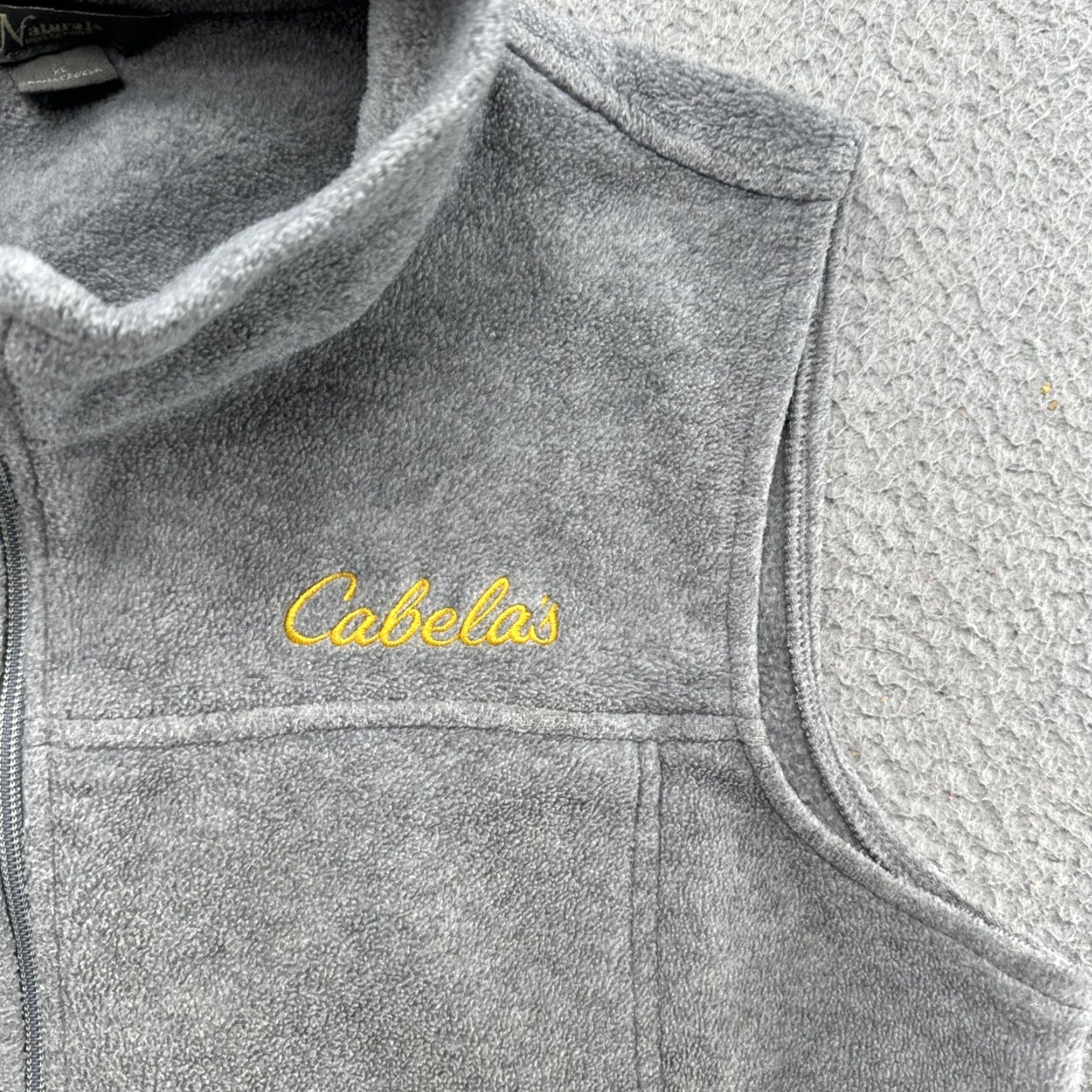 Vintage Cabelas Employee Full Zip Gray Fleece Vest Women’s XL - Natural Reflections - Vest - Women - XL - Gray - Full Zip - Fleece - Basic Jacket Size XL / US 12-14 / IT 48-50 - 2 Thumbnail