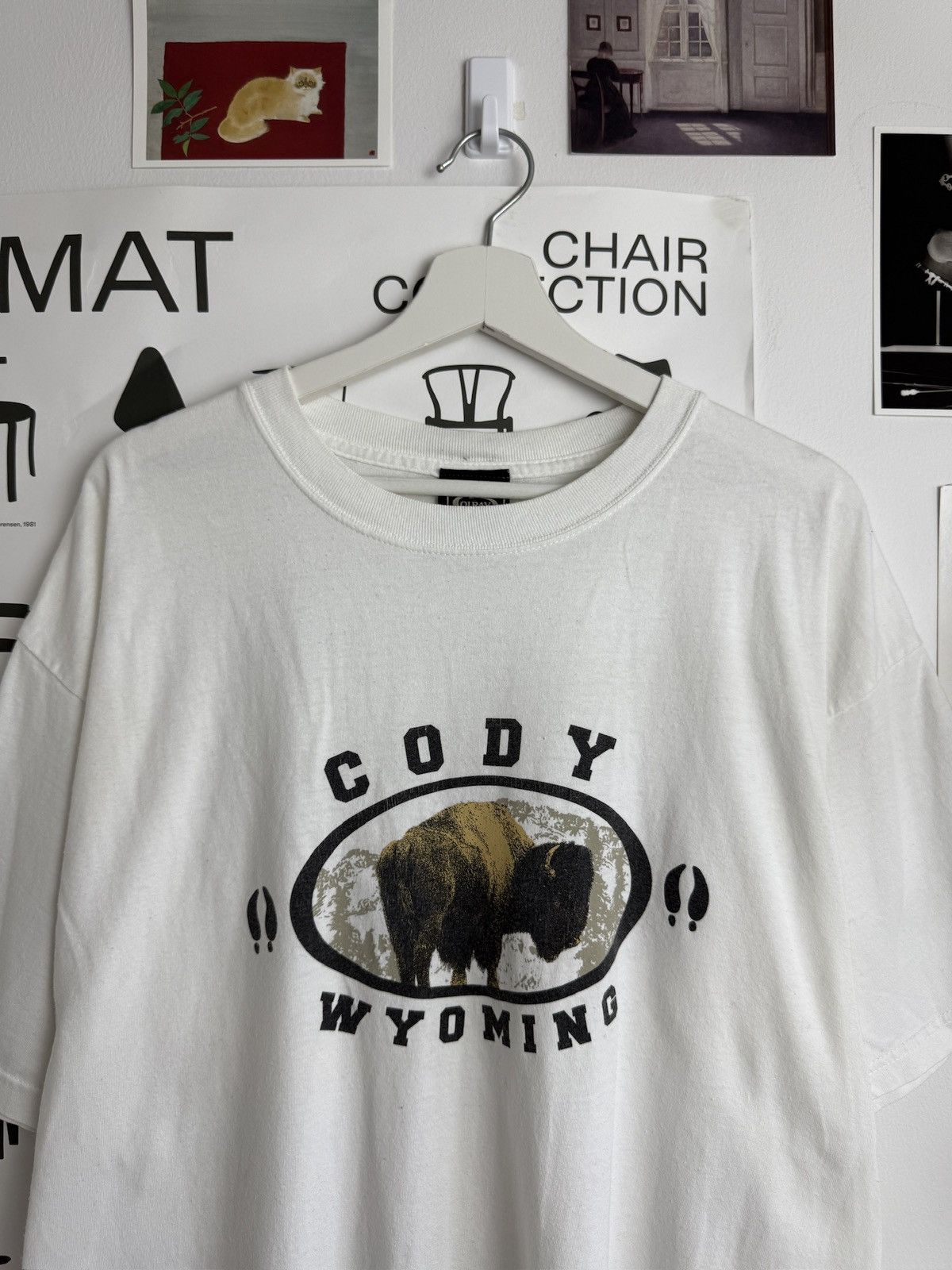 Gildan Vintage 90s Code Wyoming boxy t-shirt XL usa skate outdoor Size US XL / EU 56 / 4 - 3 Thumbnail