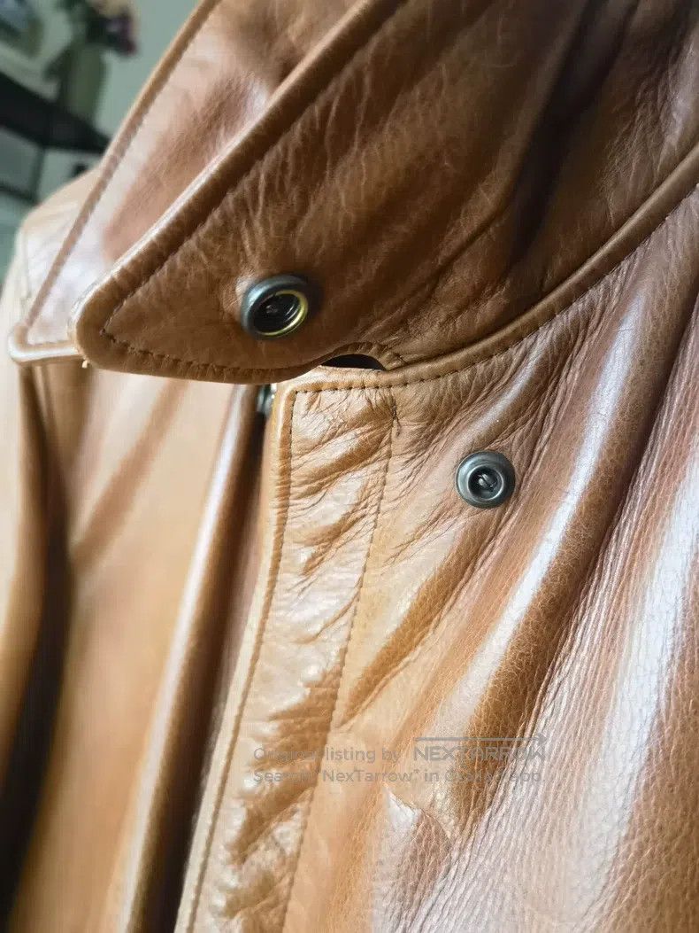 Schott Schott Wax calfskin limited slim fit A2 fighter flight jac Size US M / EU 48-50 / 2 - 3 Thumbnail