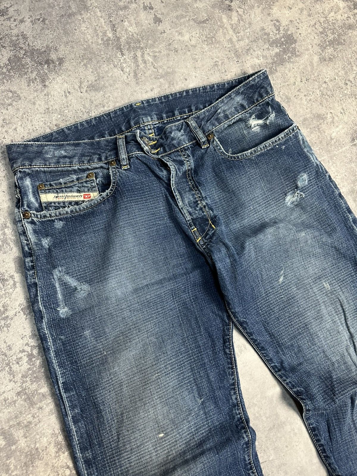 Diesel Vintage Diesel Jeans Distressed Wash Japanese Crazy y2k 90s Size US 32 / EU 48 - 12 Thumbnail