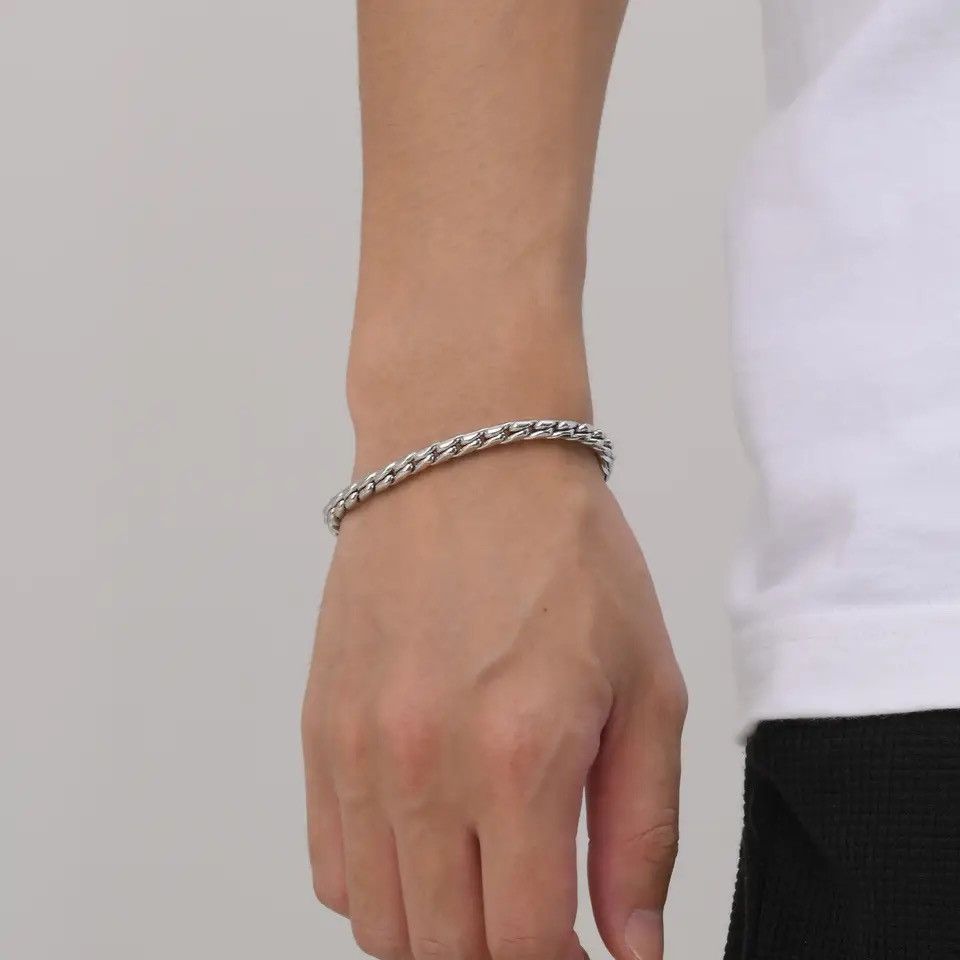 Jewelry Creative Snake Link Chain Bracelets in Silver, Men's