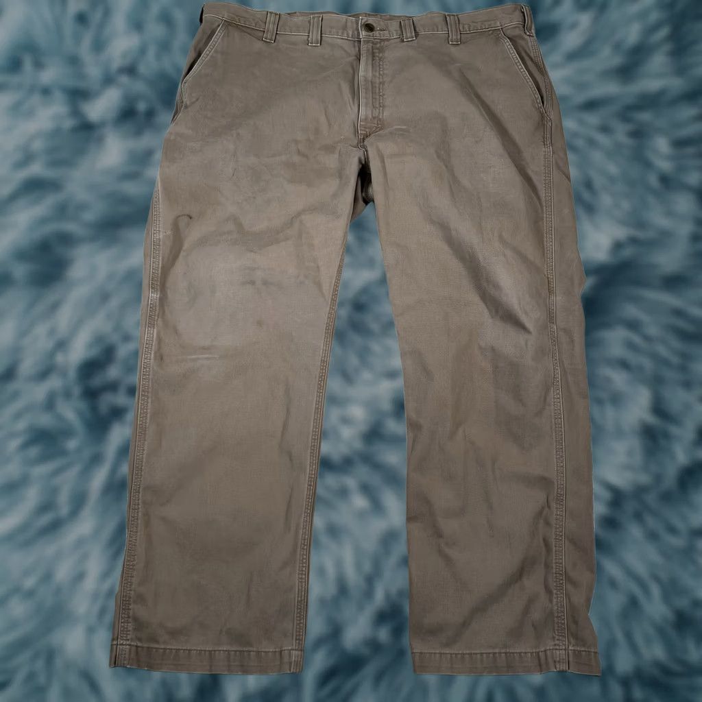 Carhartt Carhartt Work Pants Men’s Relaxed Fit 5 Pocket Khaki 44 x 30 Beige Khakis Mens Size US 44 / EU 60 - 1 Thumbnail