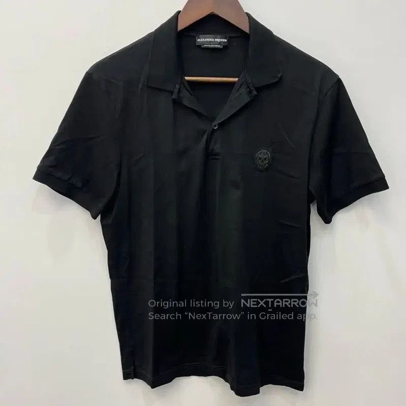 Alexander McQueen Alexander McQueen Black Cotton Summer Polo Shirt . Size US S / EU 44-46 / 1 - 3 Thumbnail