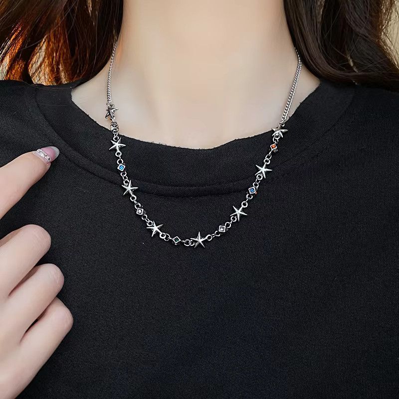 Jewelry Square Diamond Star Necklace Size ONE SIZE - 5 Thumbnail