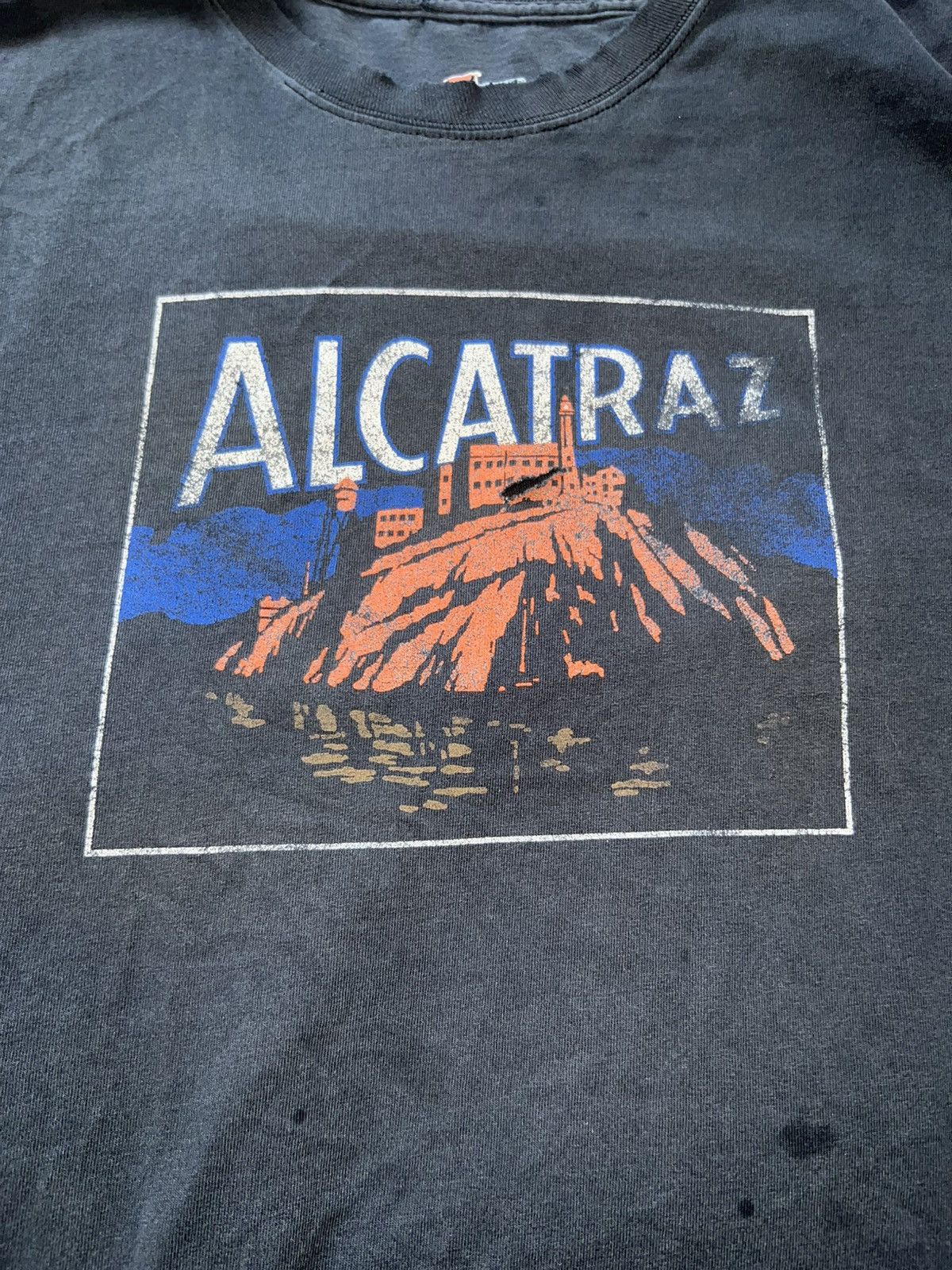 Vintage Vintage Alcatraz At Night | Golden Gate National Parks Tee Size US XXL / EU 58 / 5 - 5 Thumbnail